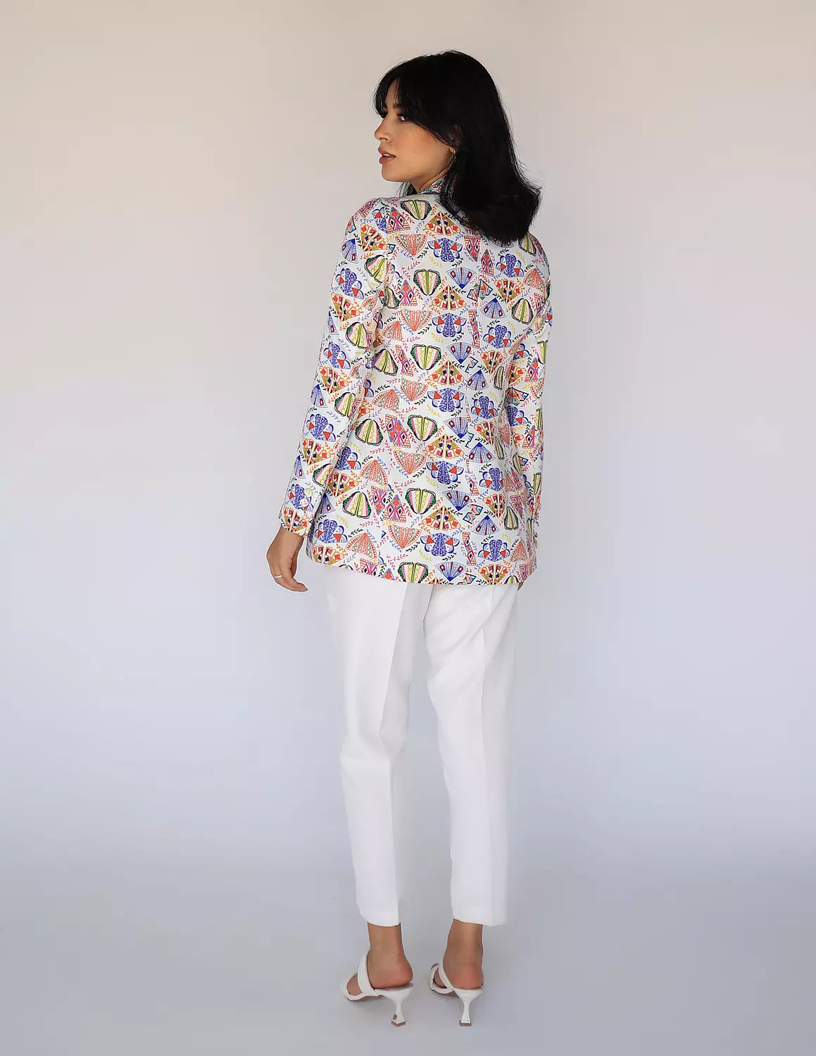 Light-Abstract Printed Blazer