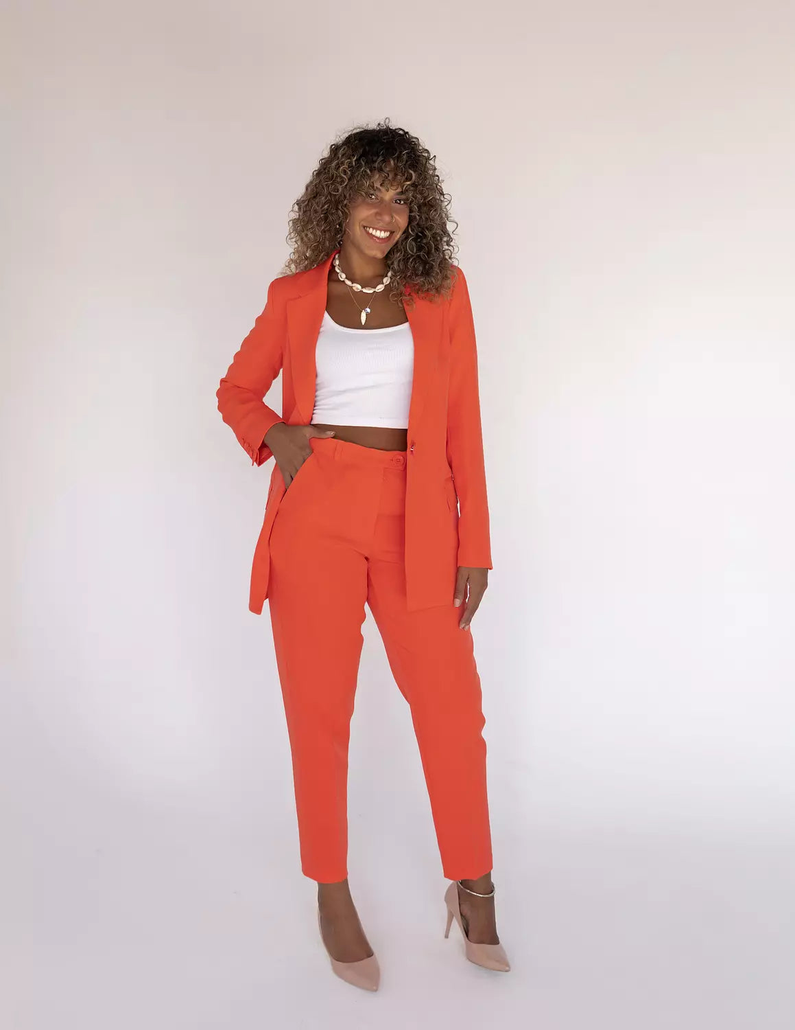 Tangerine Slim Pants
