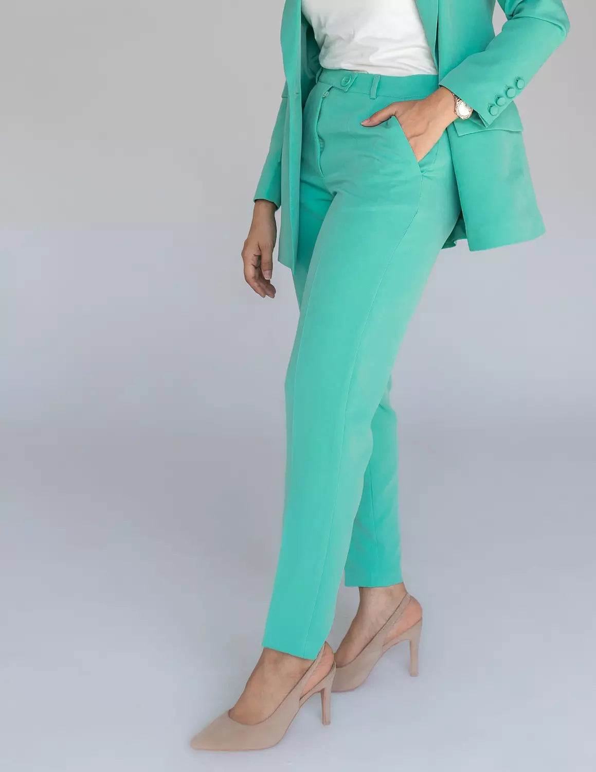Mint green Slim Pants