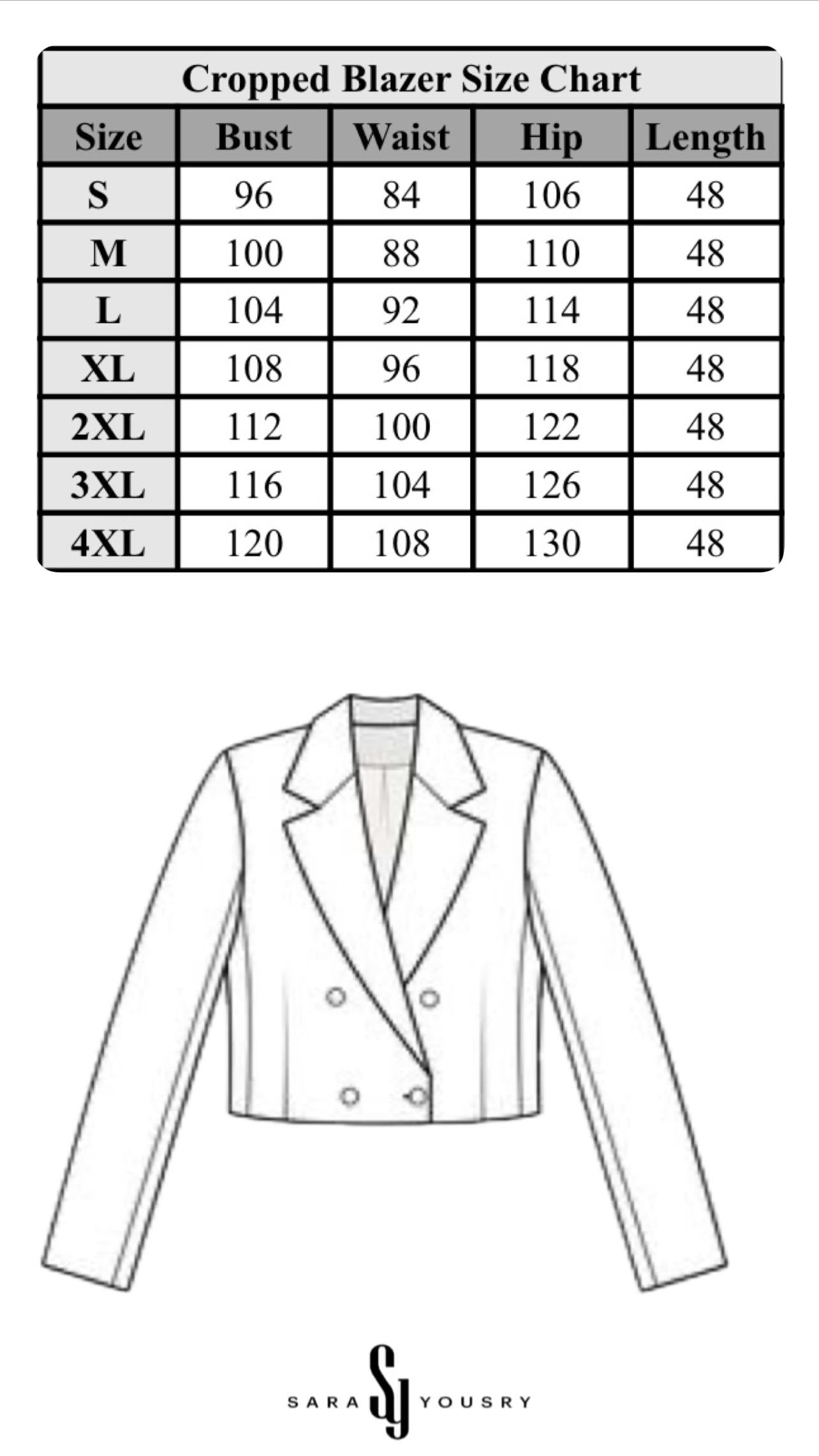 Navy Shadow Cropped Blazer