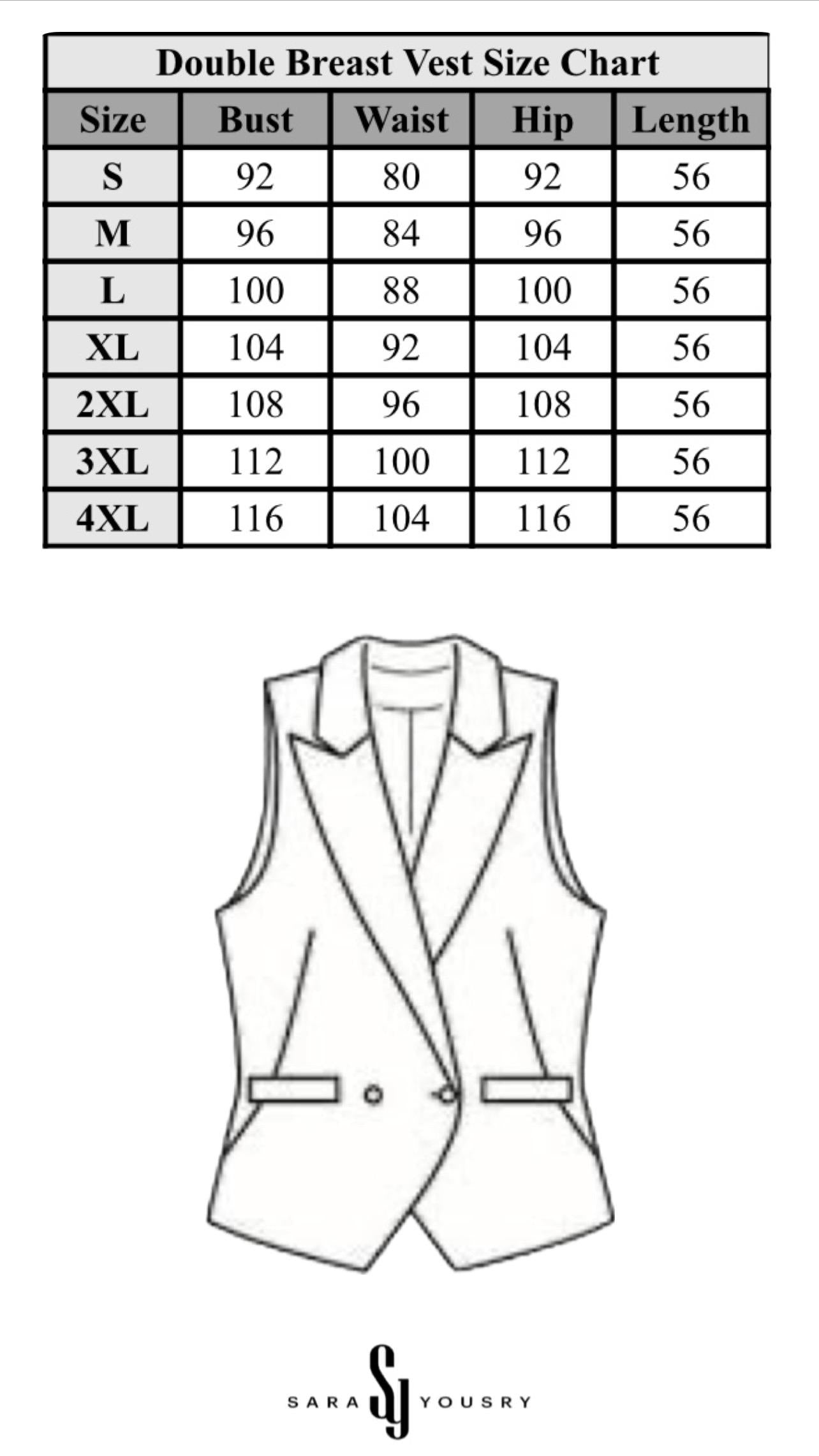 Black Icon Double Breasted Cropped Vest