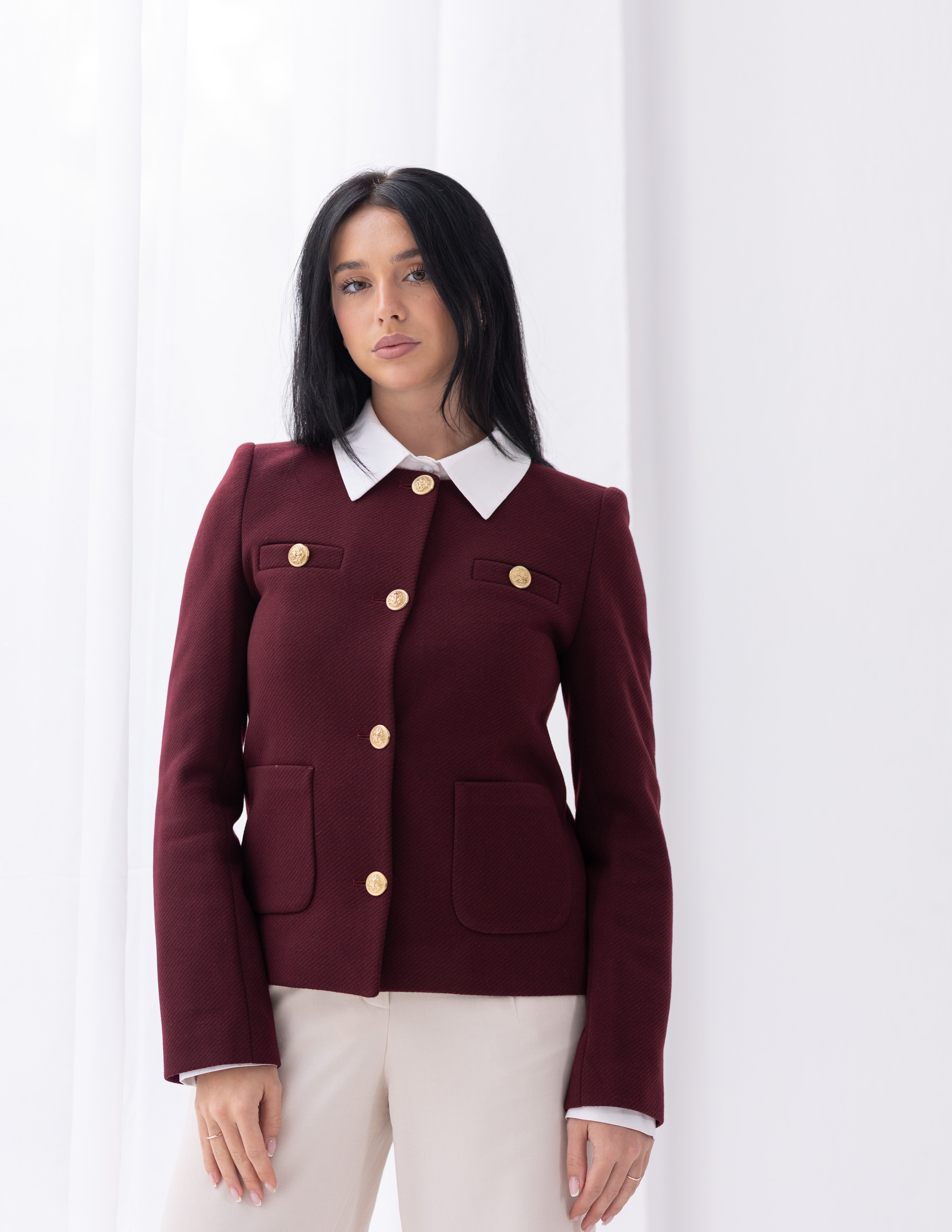 Royal Burgundy Parisian Blazer