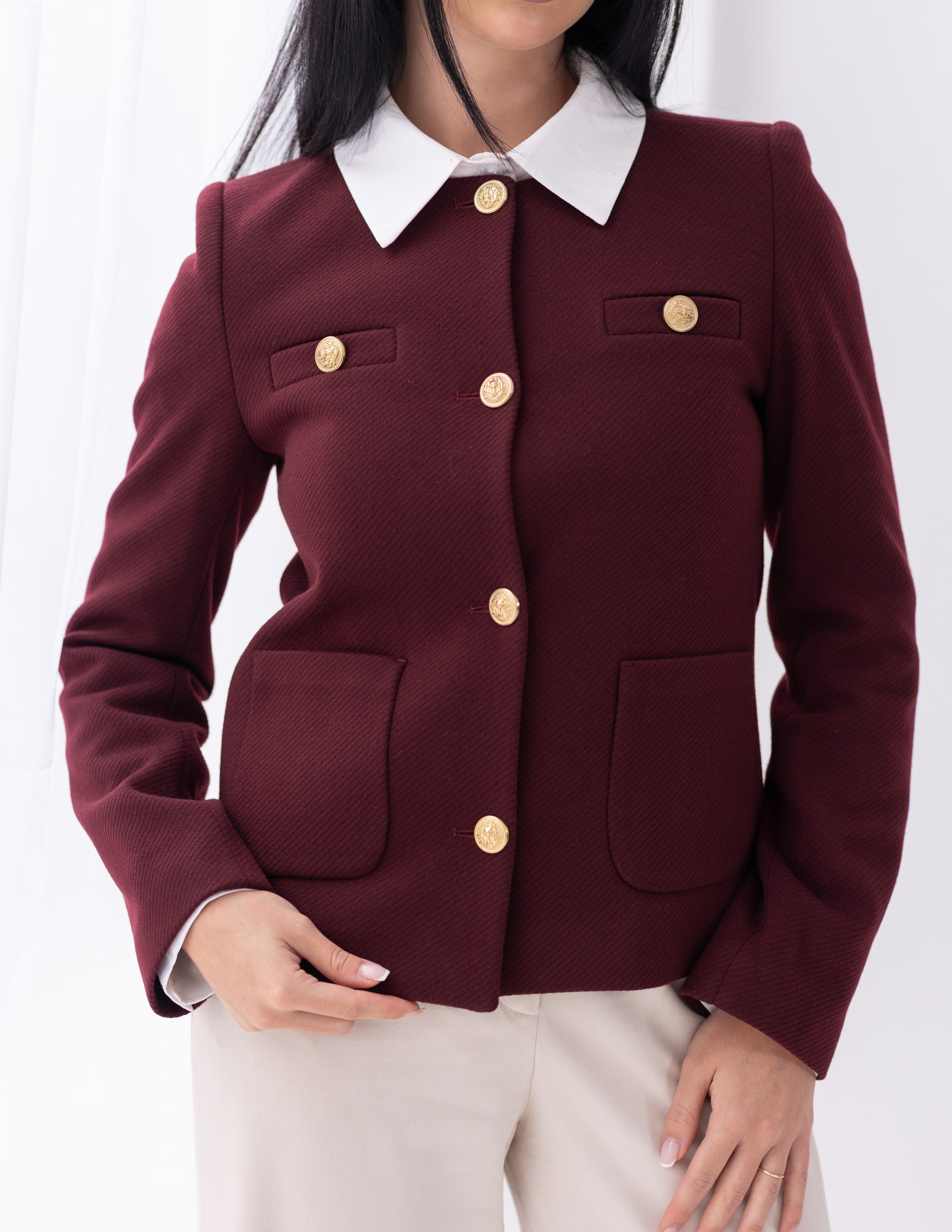 Royal Burgundy Parisian Blazer