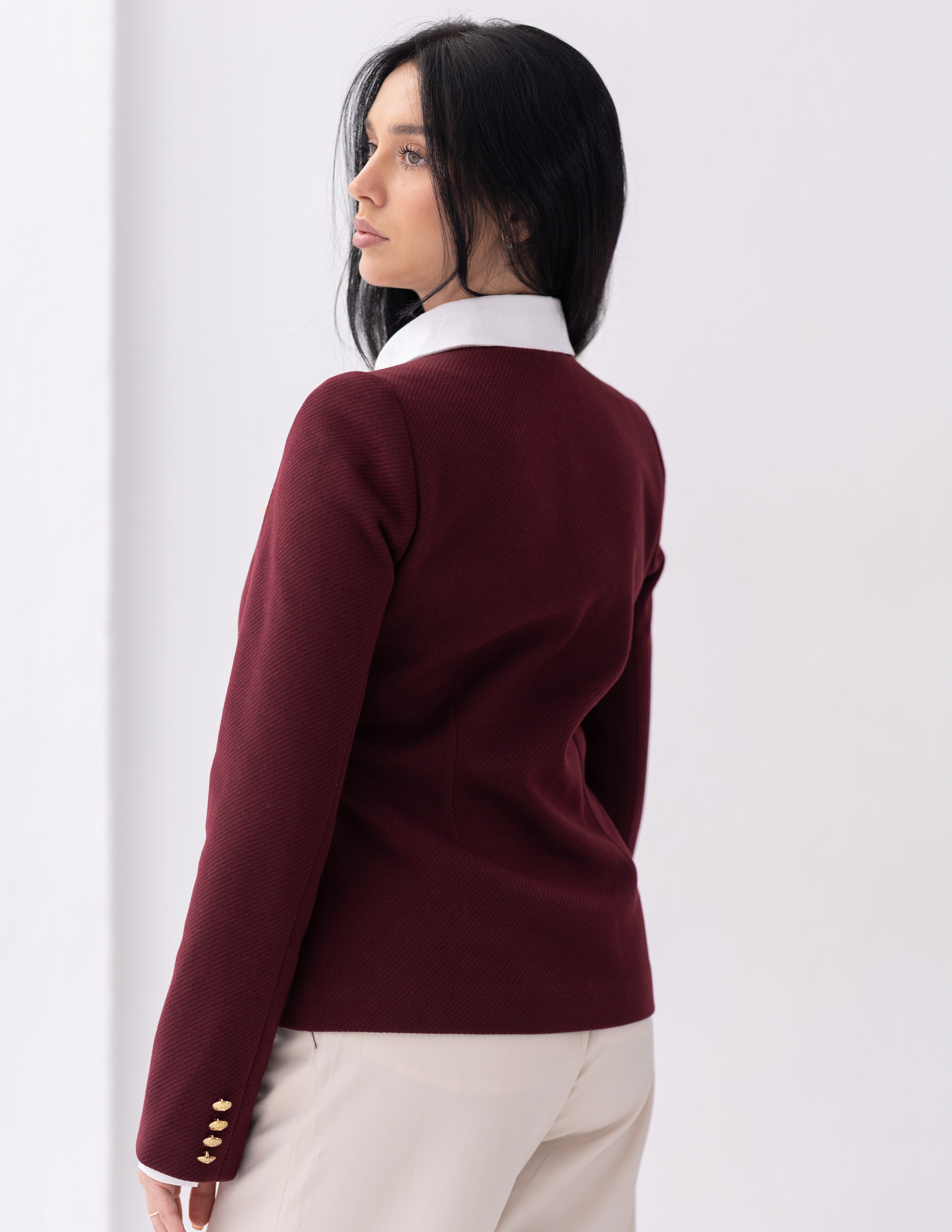 Royal Burgundy Parisian Blazer