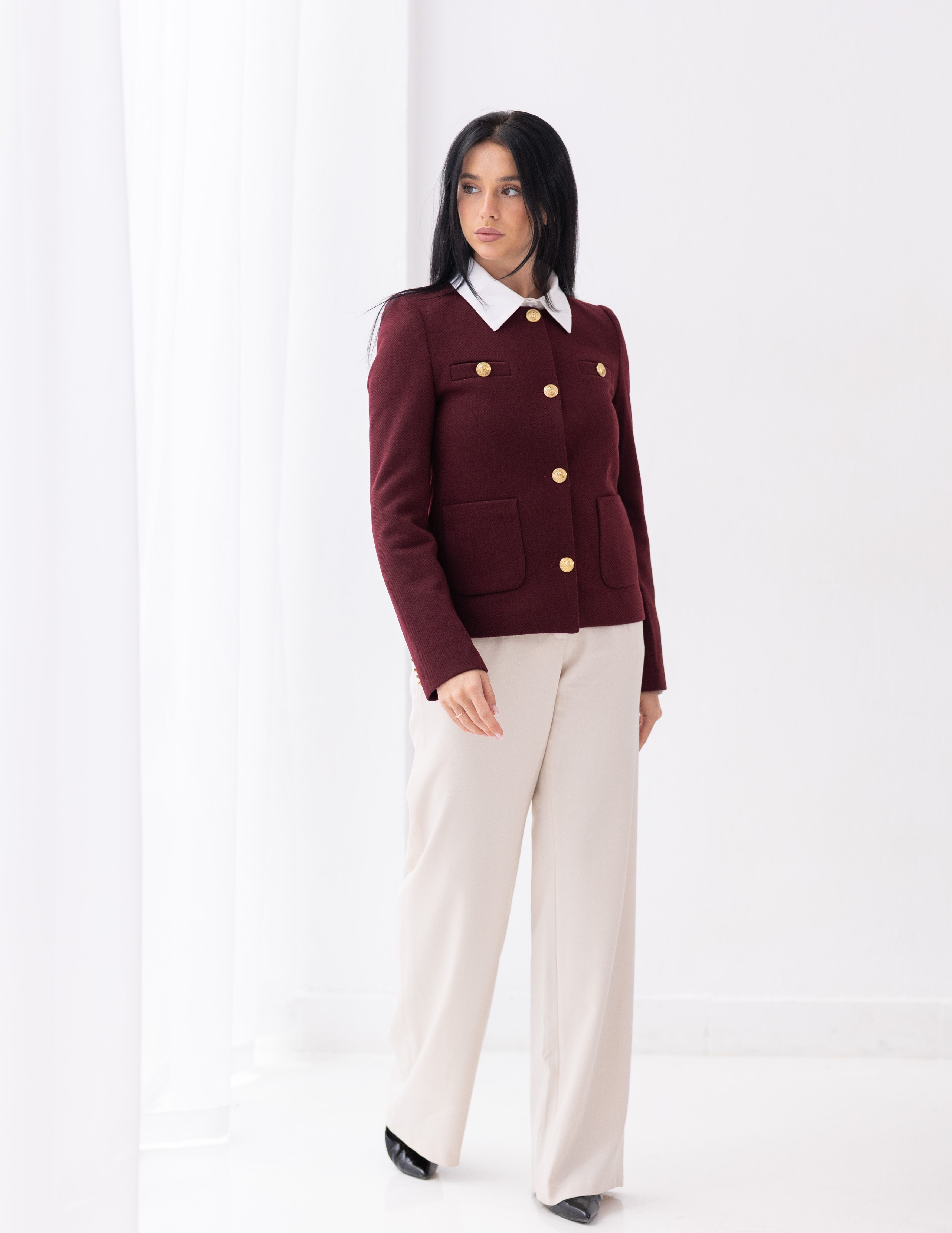 Royal Burgundy Parisian Blazer