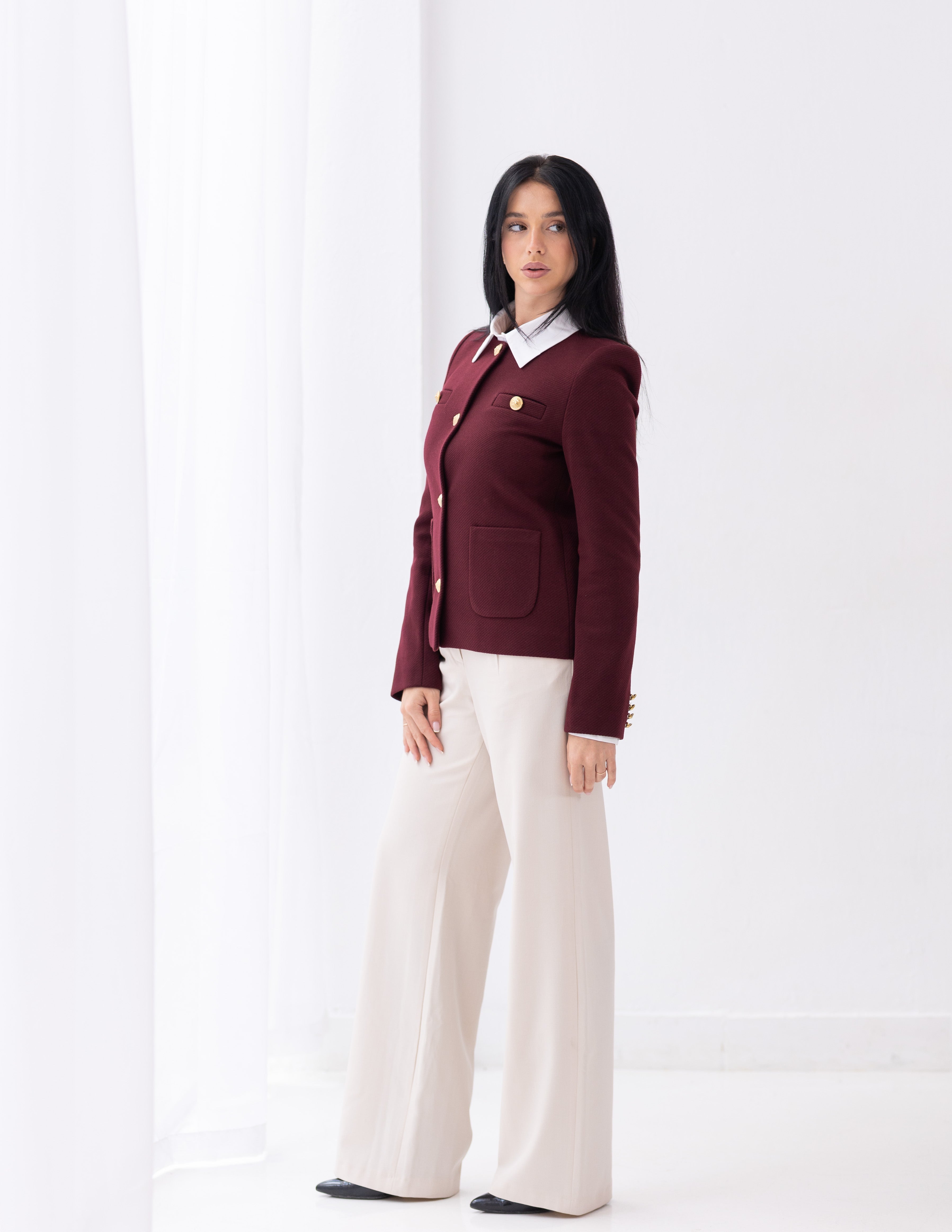 Royal Burgundy Parisian Blazer