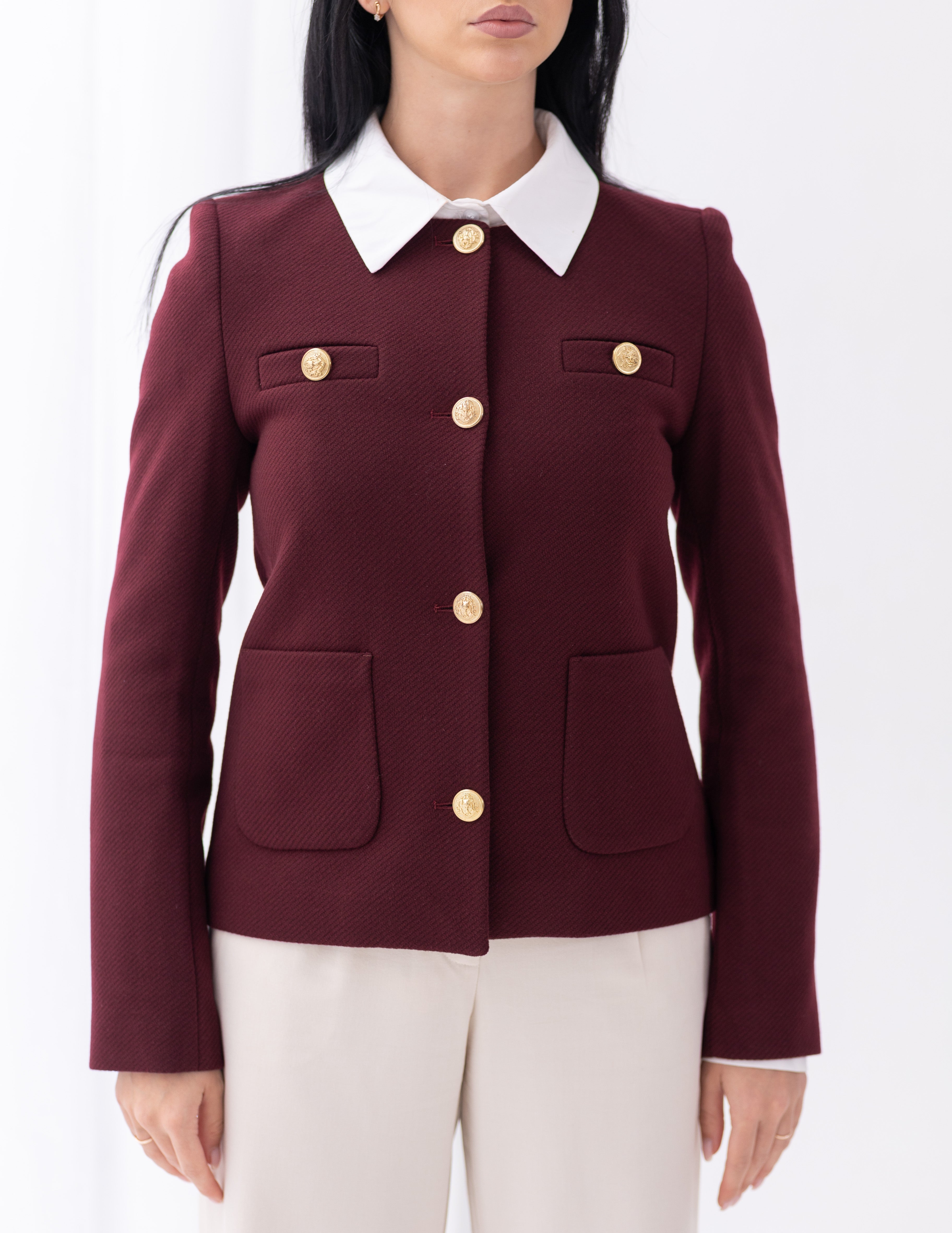 Royal Burgundy Parisian Blazer