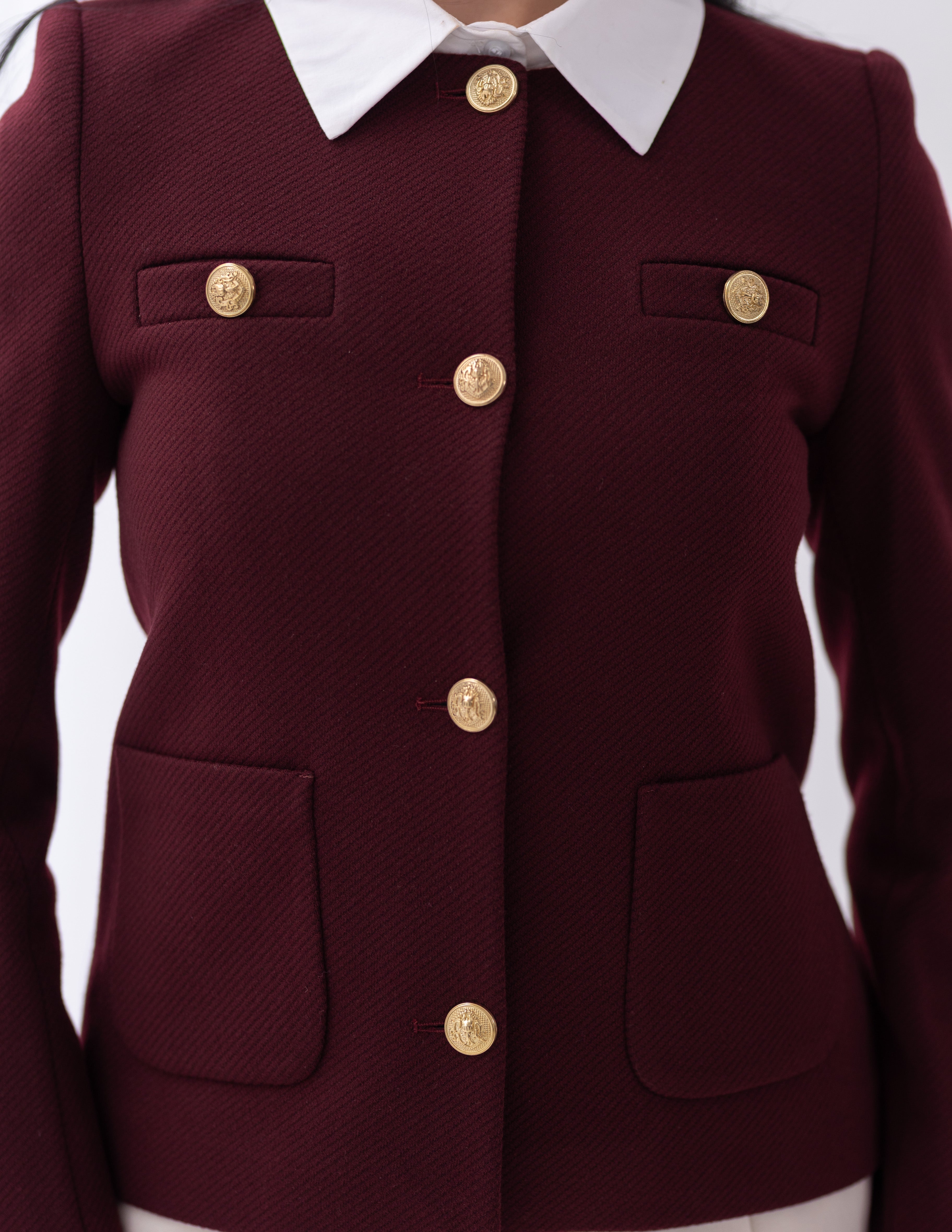Royal Burgundy Parisian Blazer