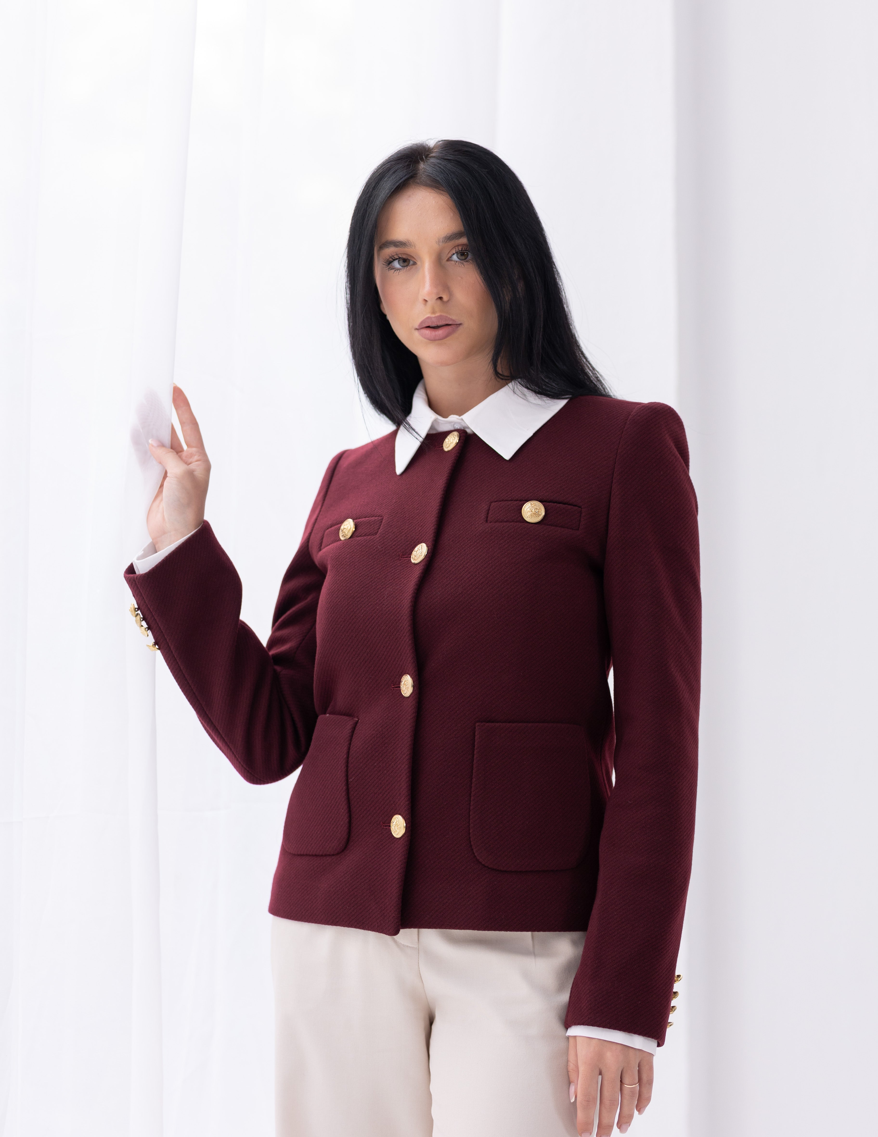 Royal Burgundy Parisian Blazer