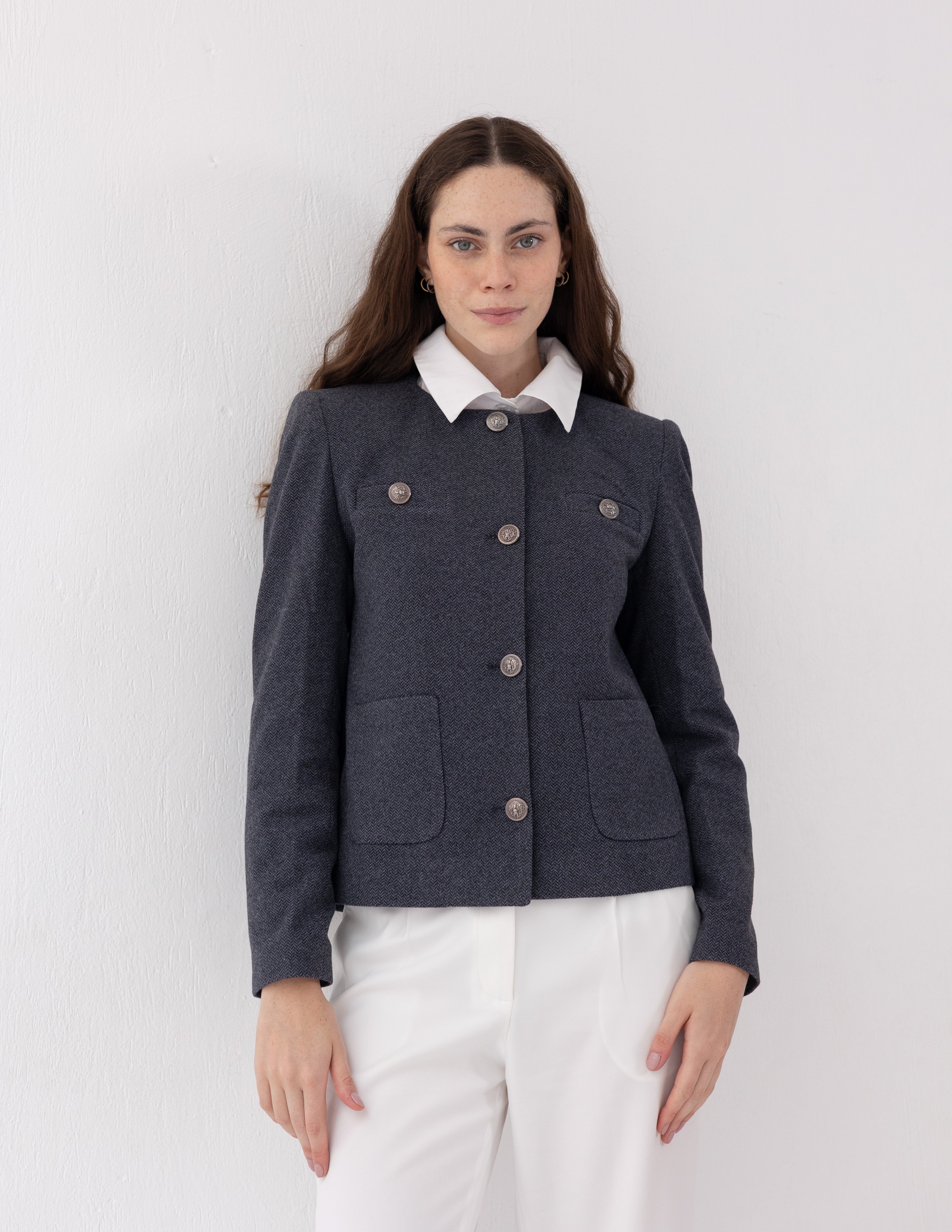 Steel Graphite Parisian Blazer