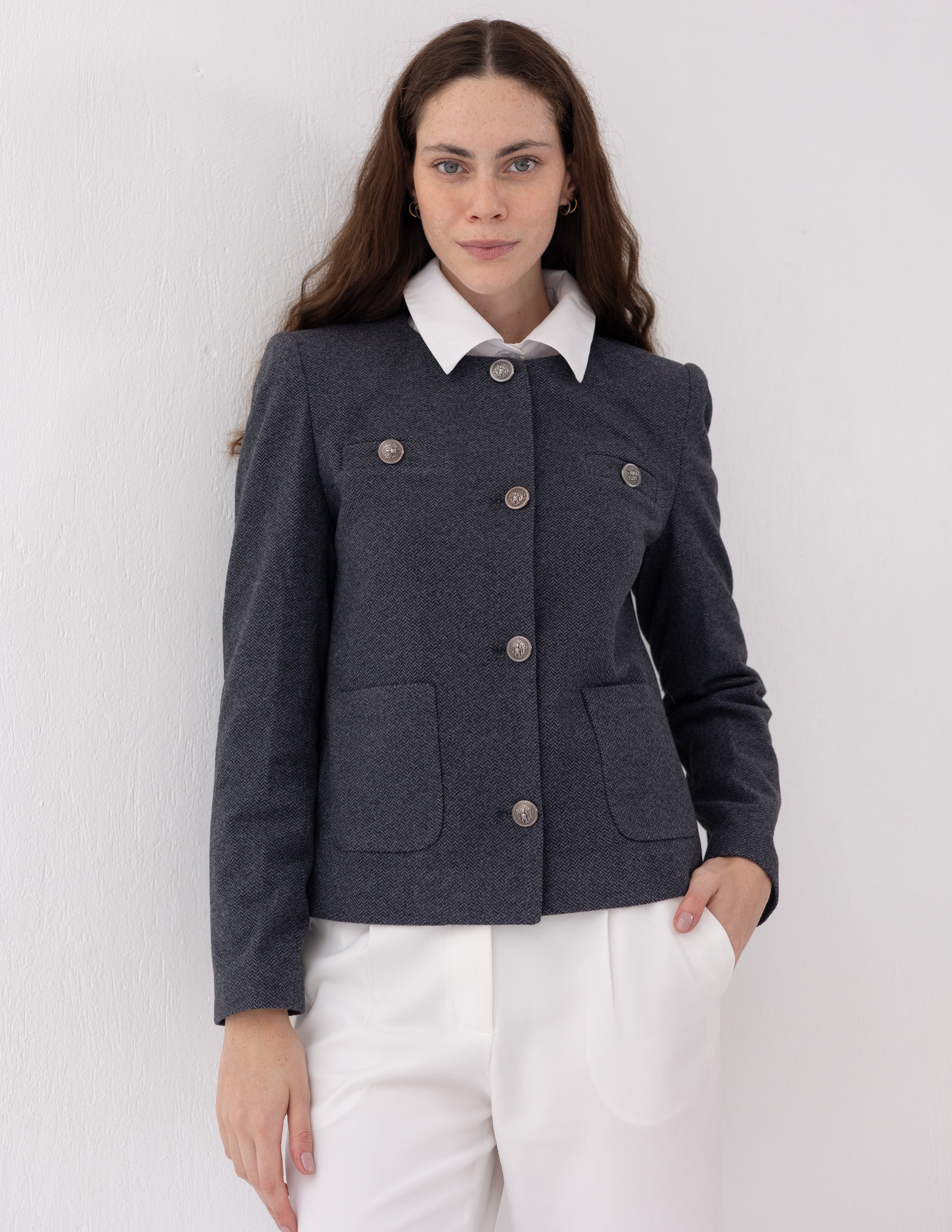 Steel Graphite Parisian Blazer