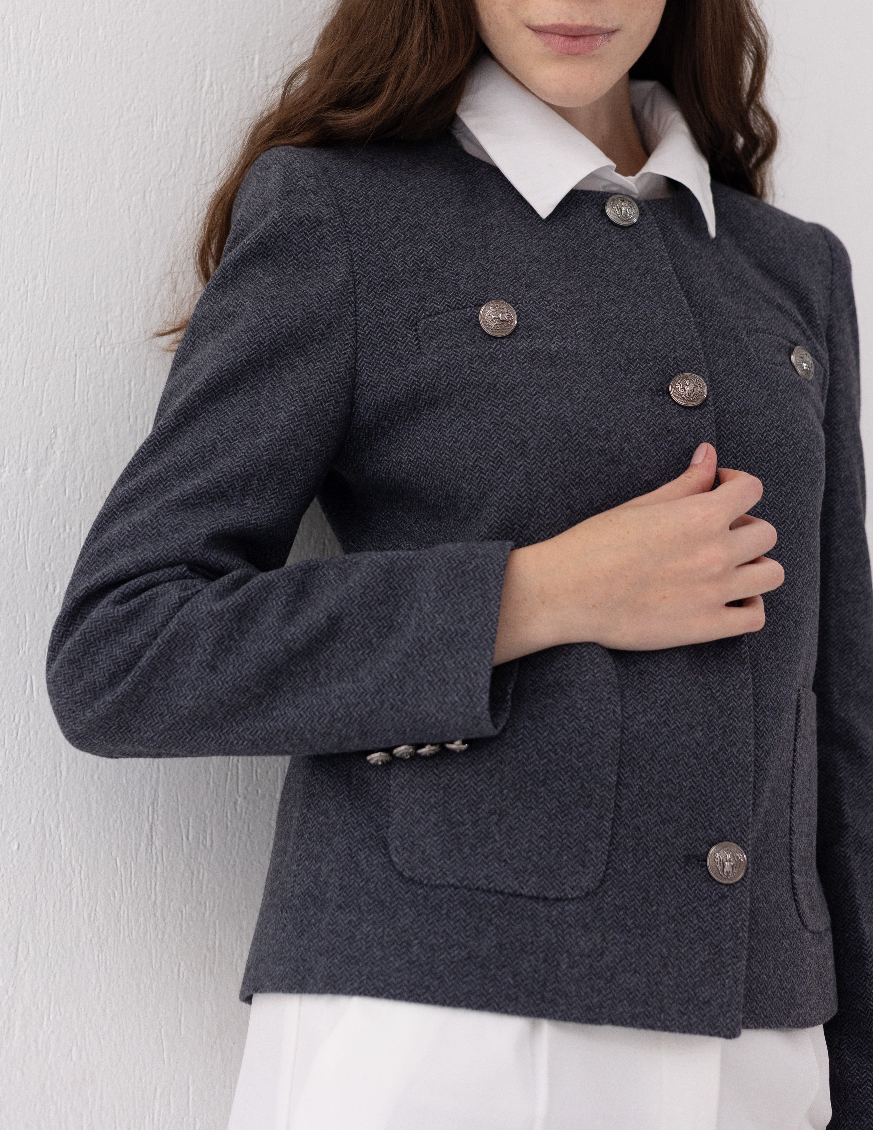 Steel Graphite Parisian Blazer