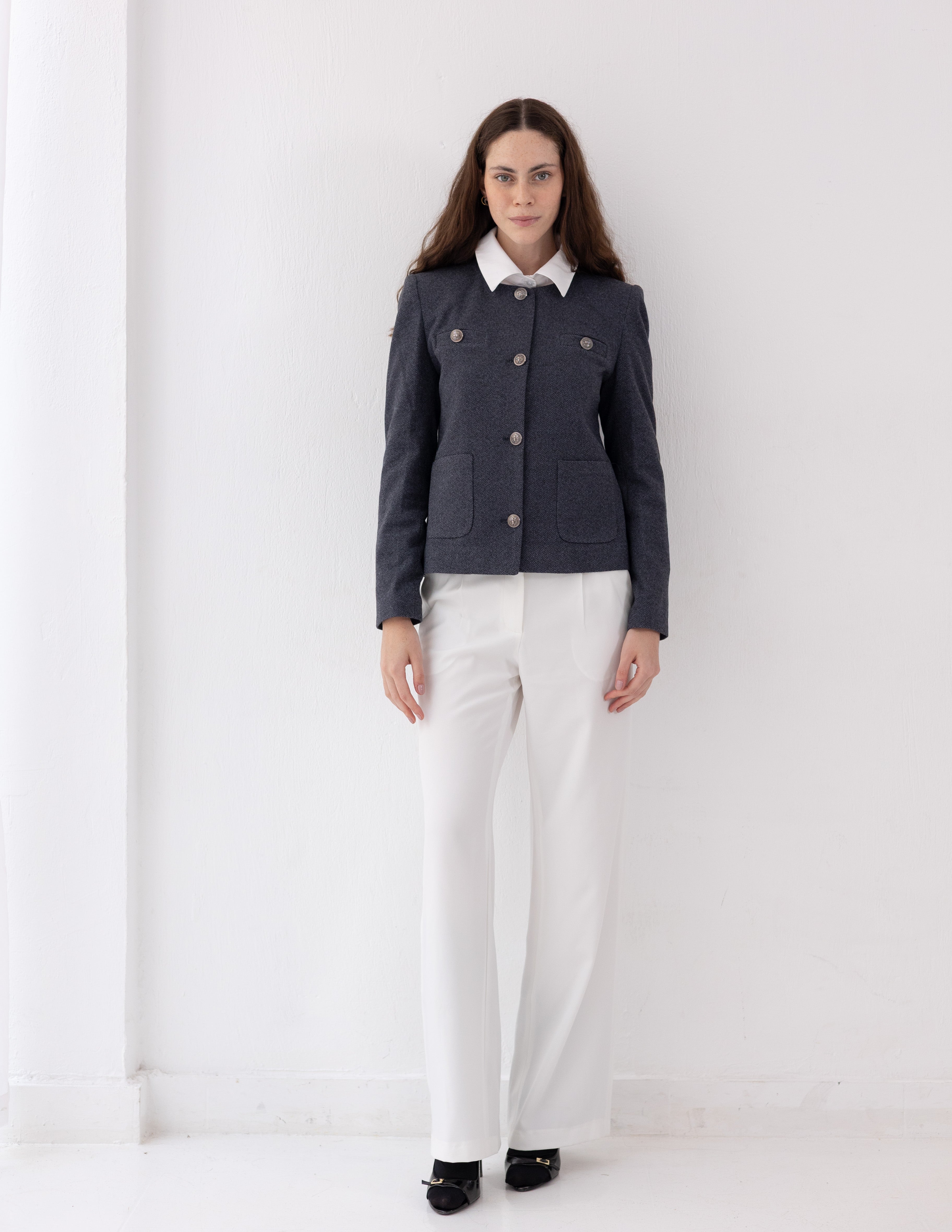 Steel Graphite Parisian Blazer