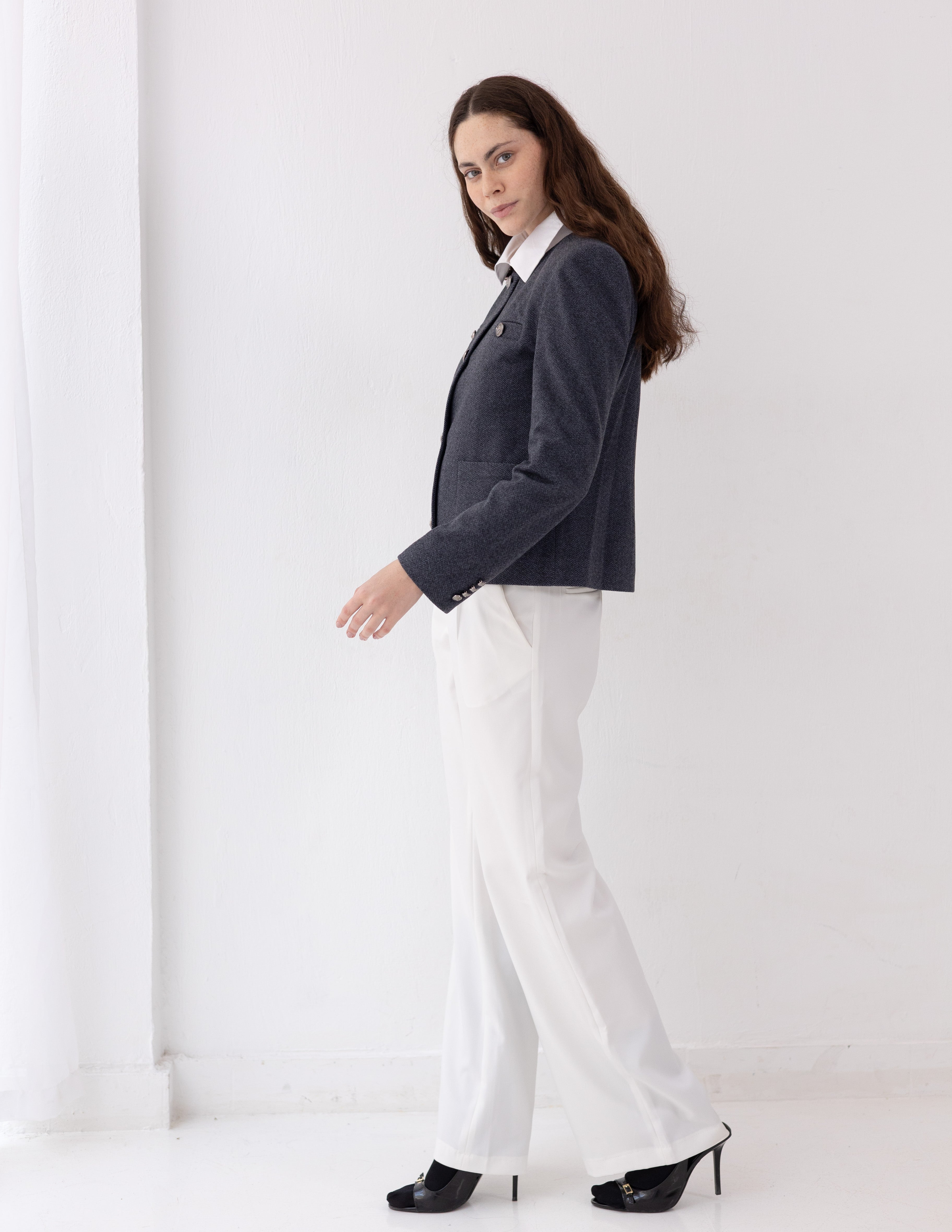 Steel Graphite Parisian Blazer