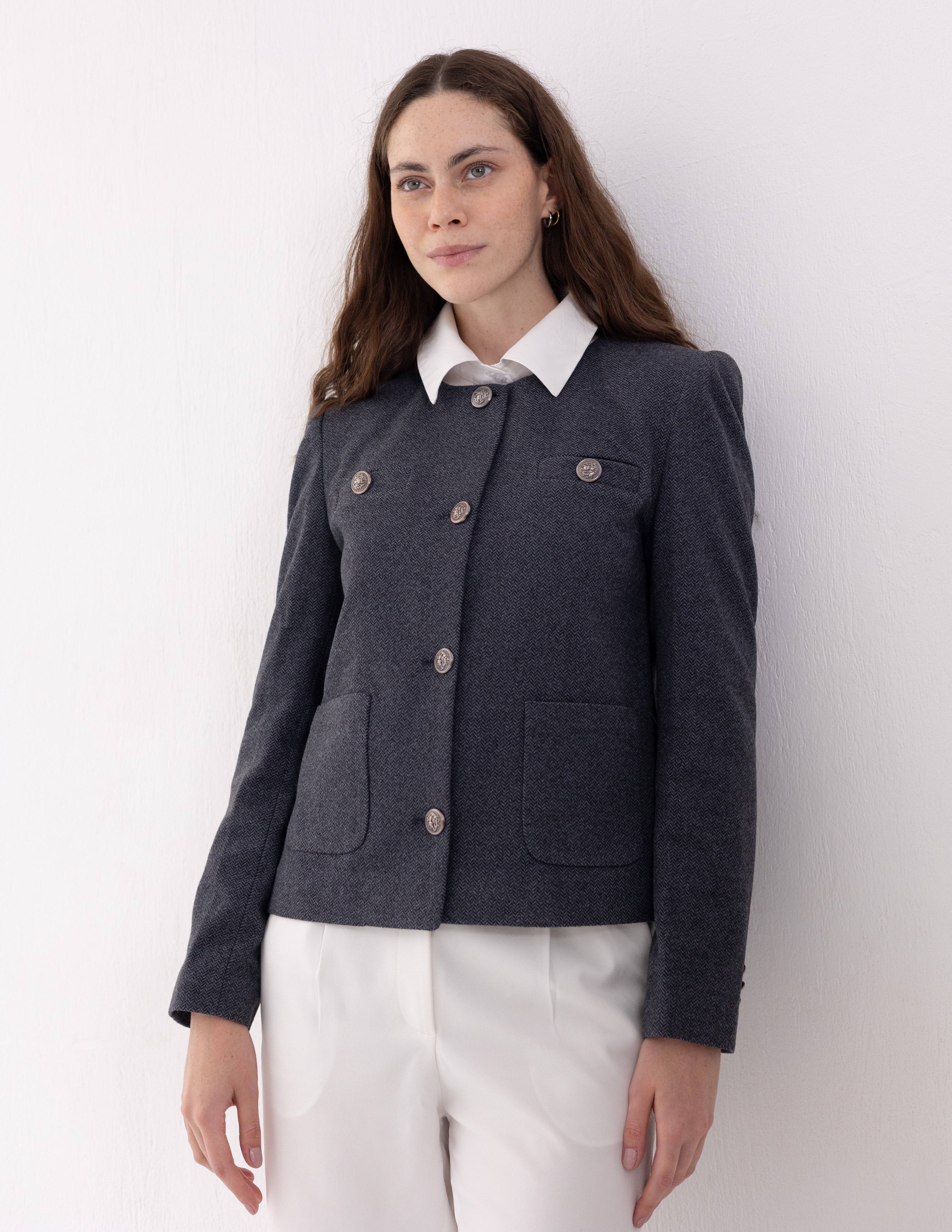 Steel Graphite Parisian Blazer