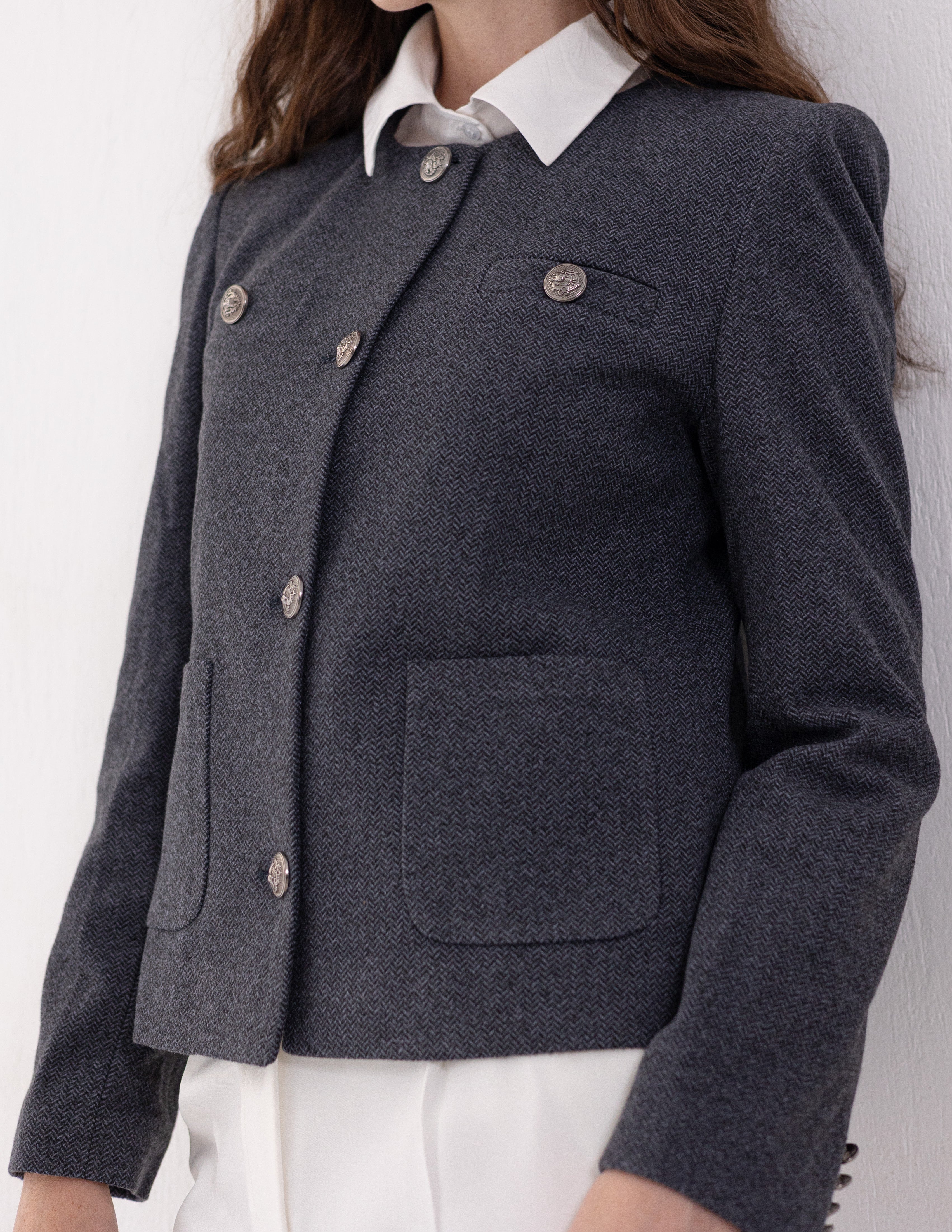 Steel Graphite Parisian Blazer