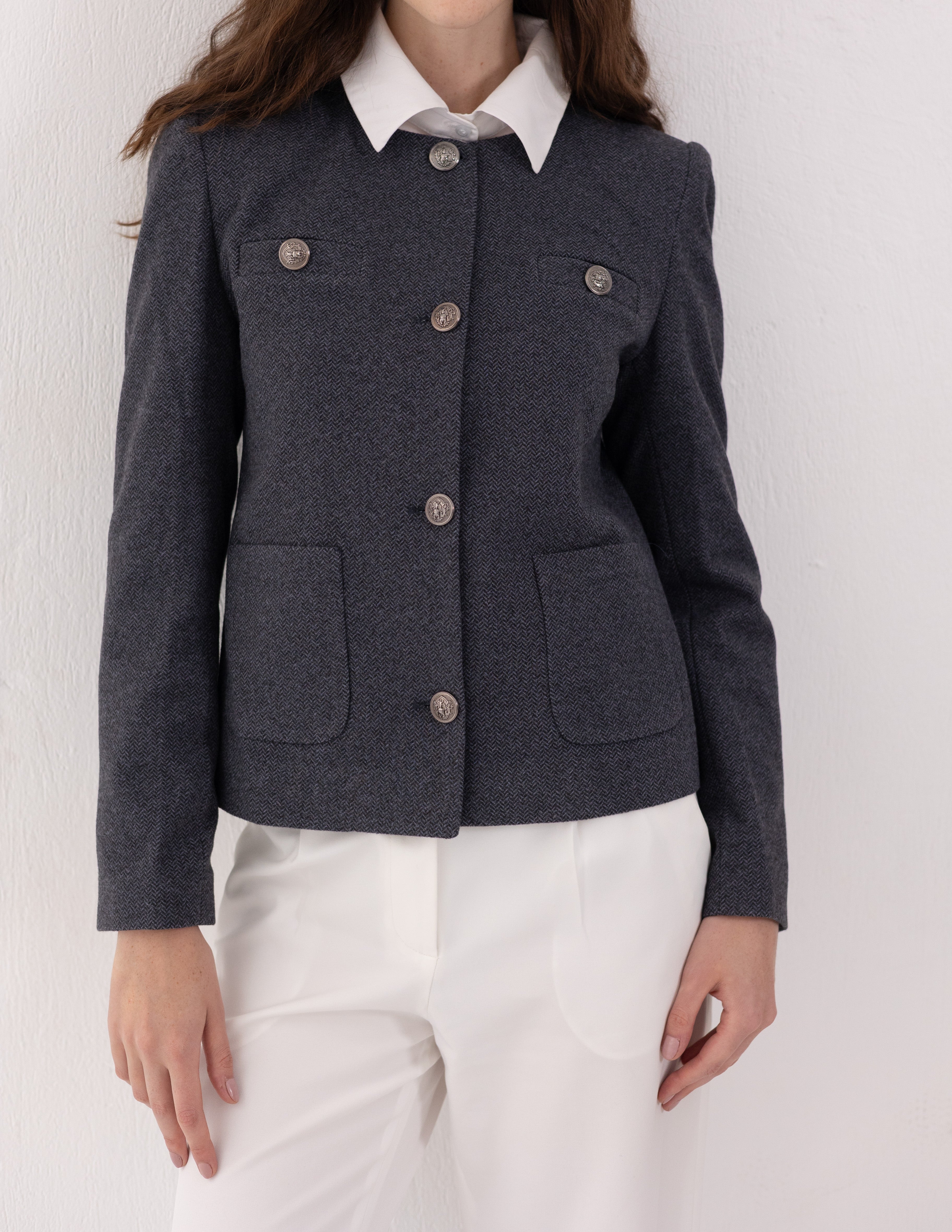 Steel Graphite Parisian Blazer