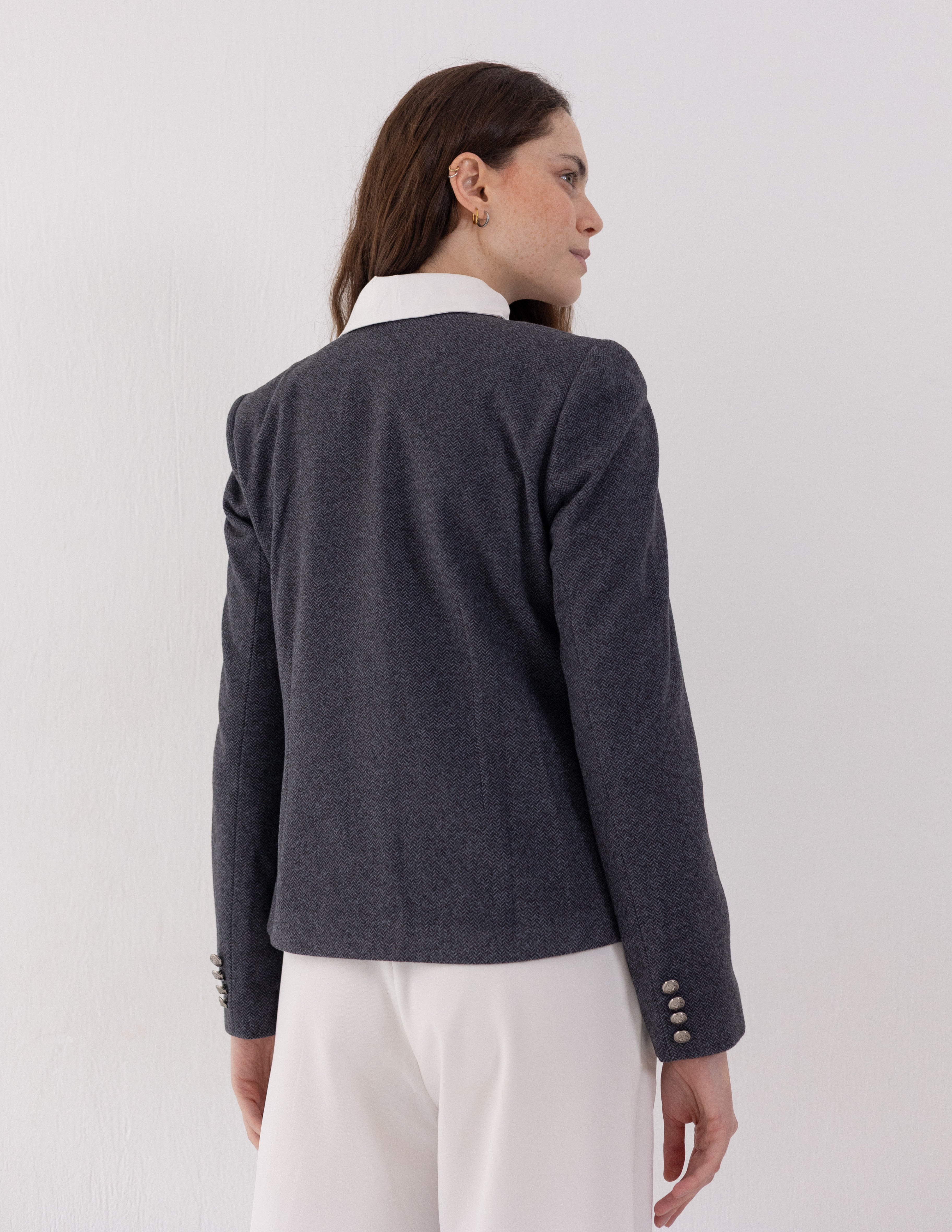 Steel Graphite Parisian Blazer