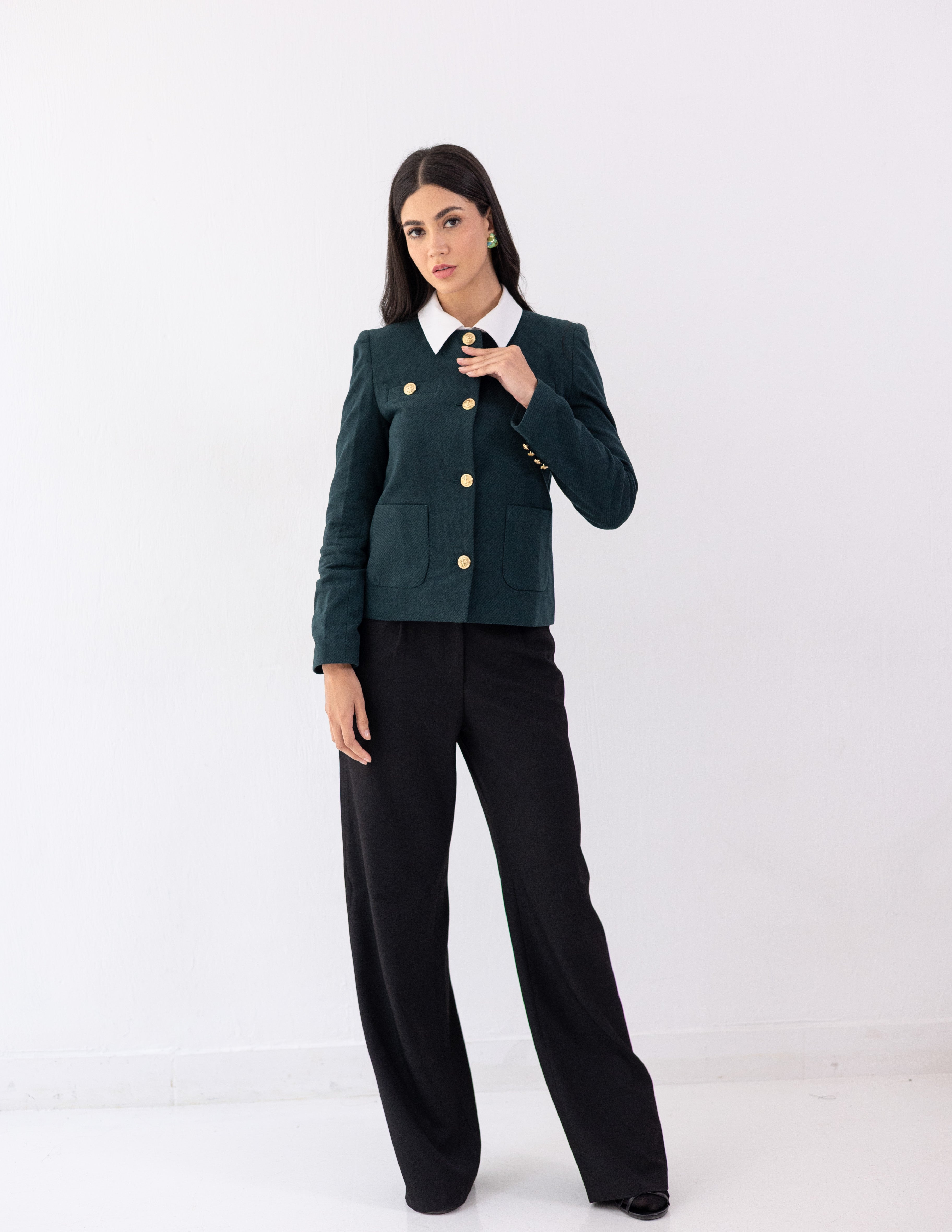 Forest Teal Parisian Blazer