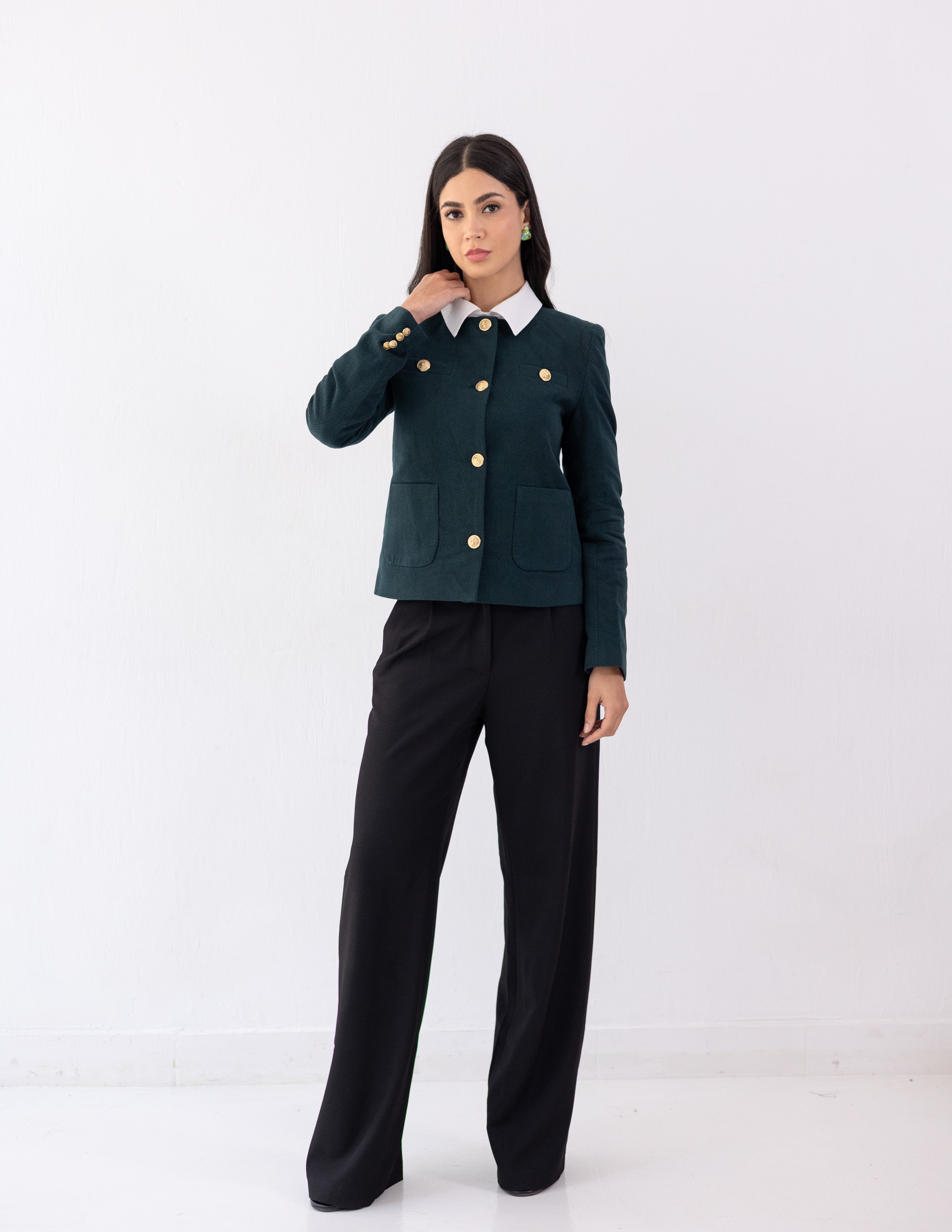 Forest Teal Parisian Blazer