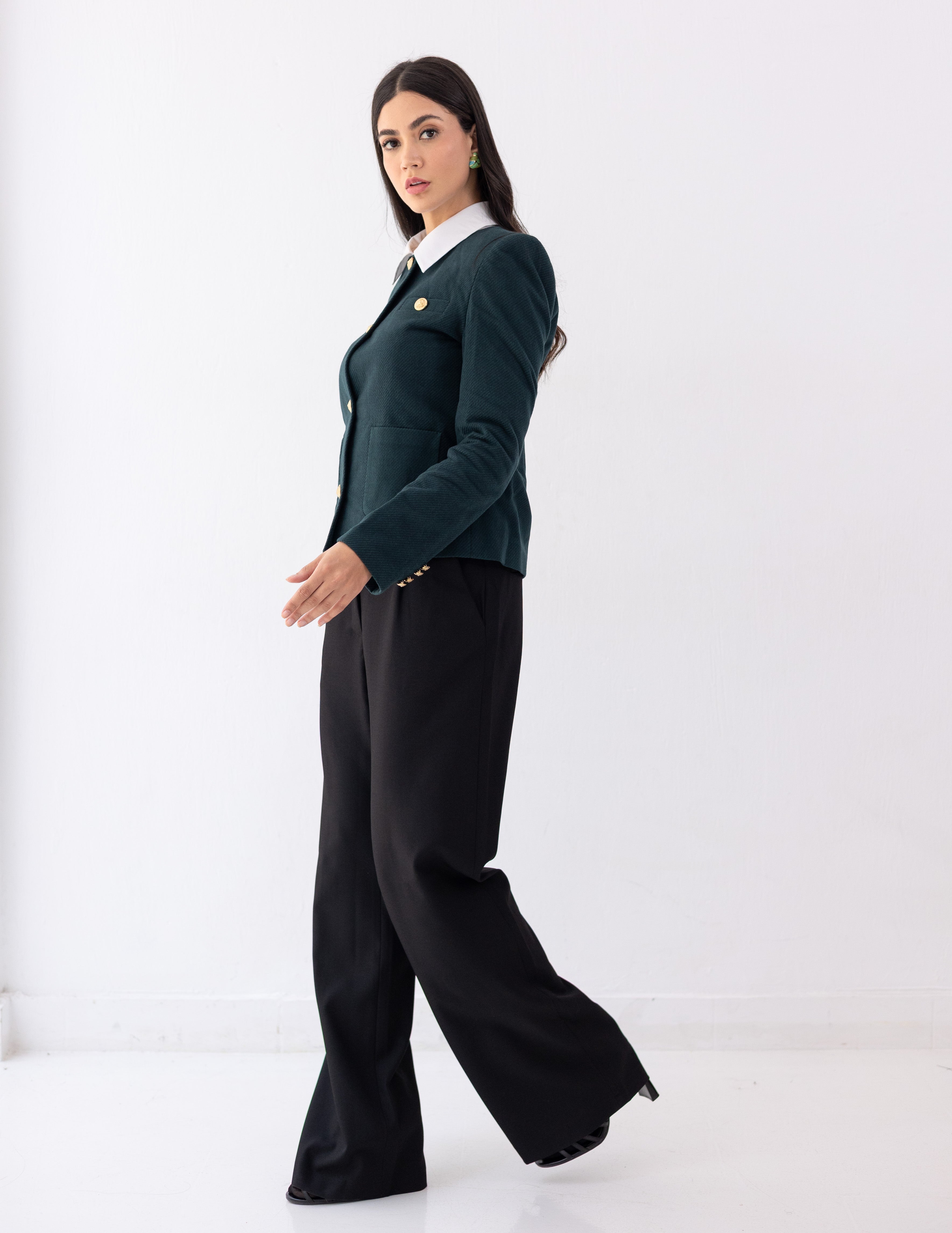 Forest Teal Parisian Blazer