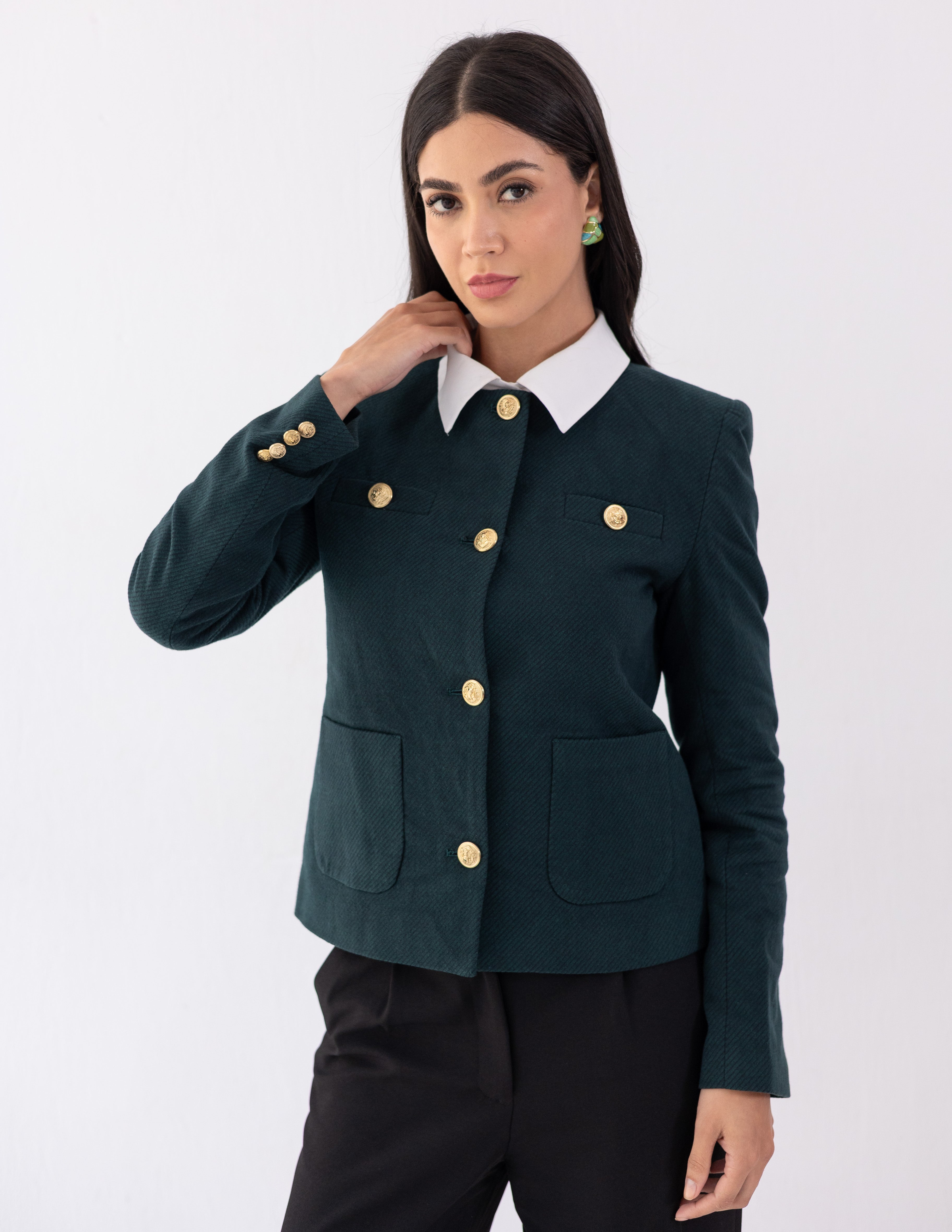Forest Teal Parisian Blazer