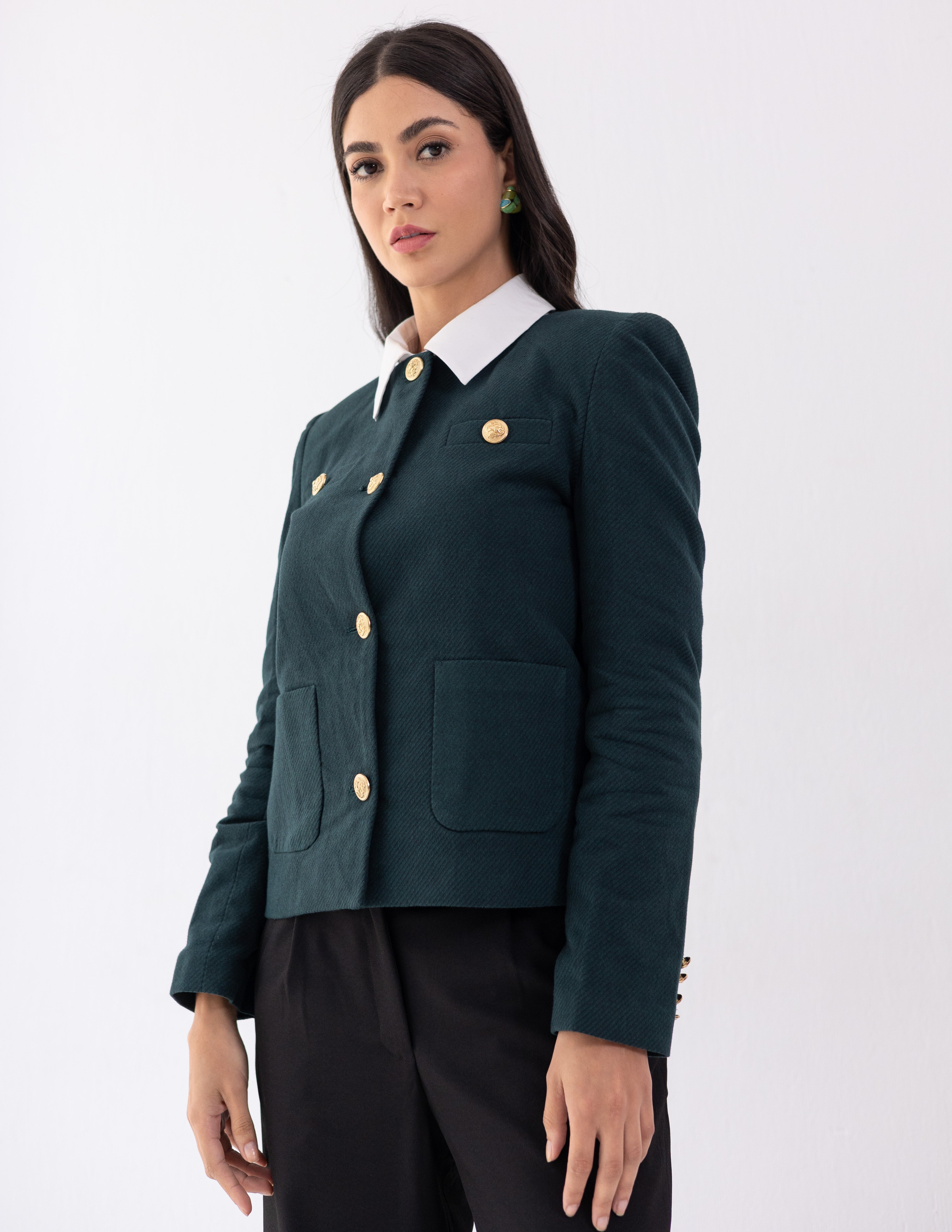 Forest Teal Parisian Blazer