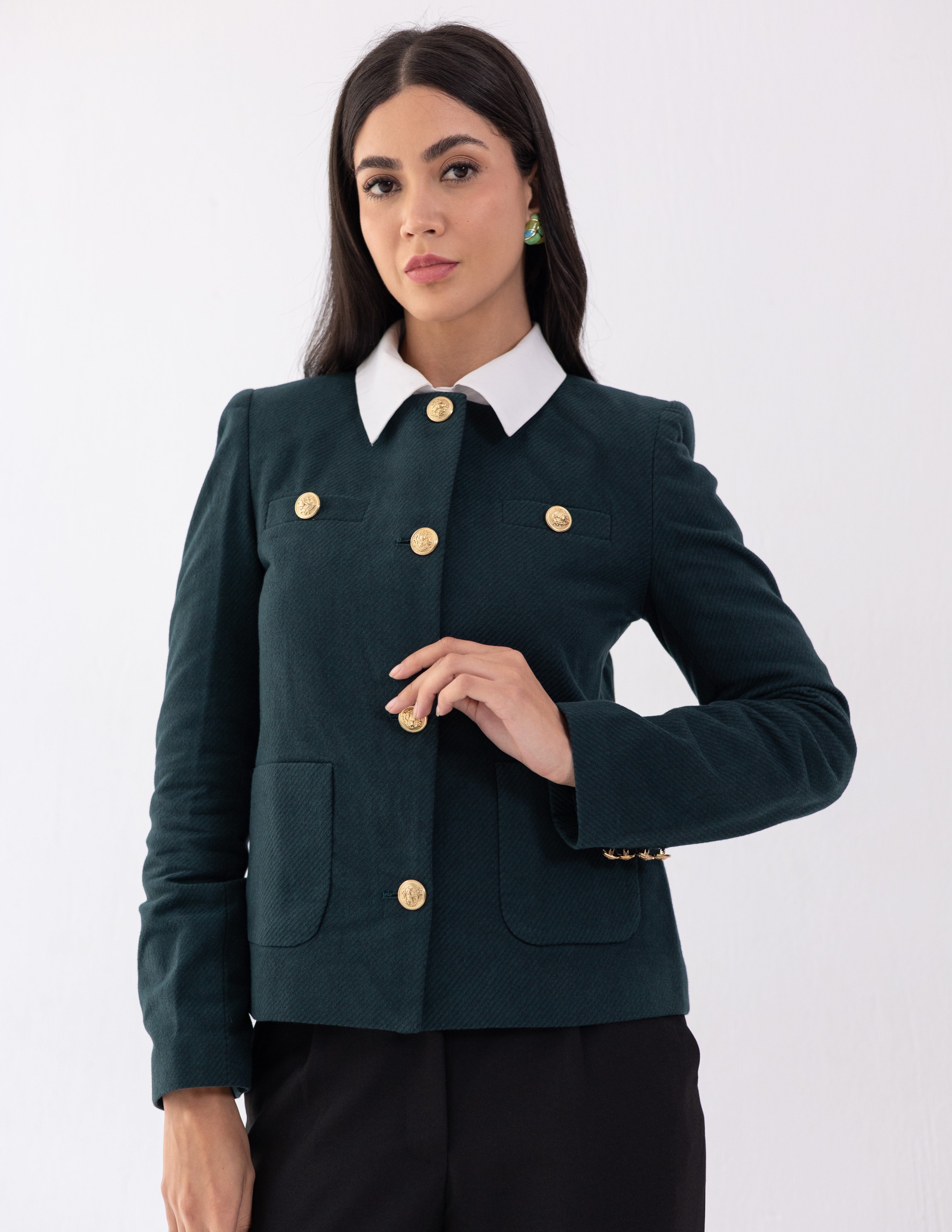 Forest Teal Parisian Blazer