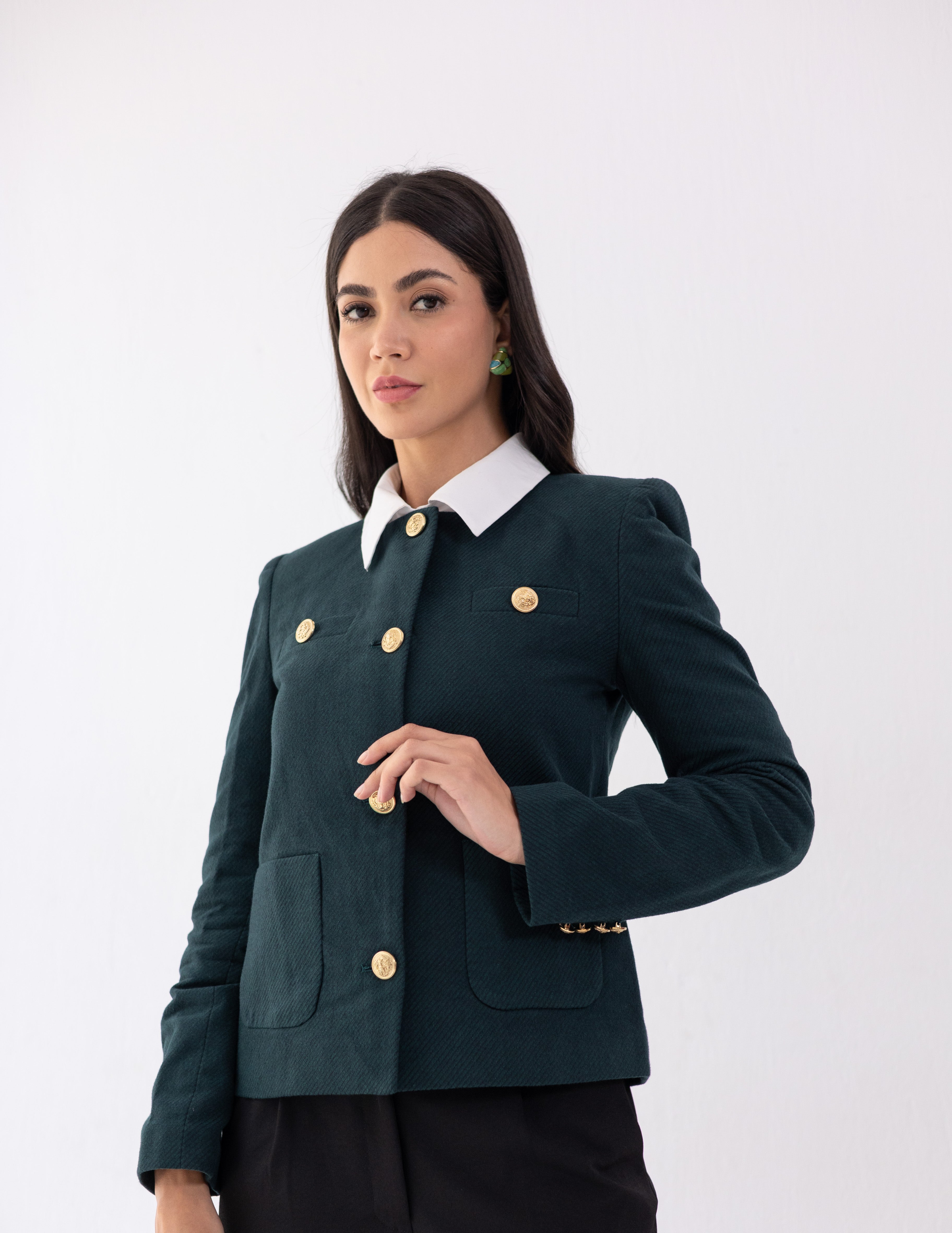 Forest Teal Parisian Blazer