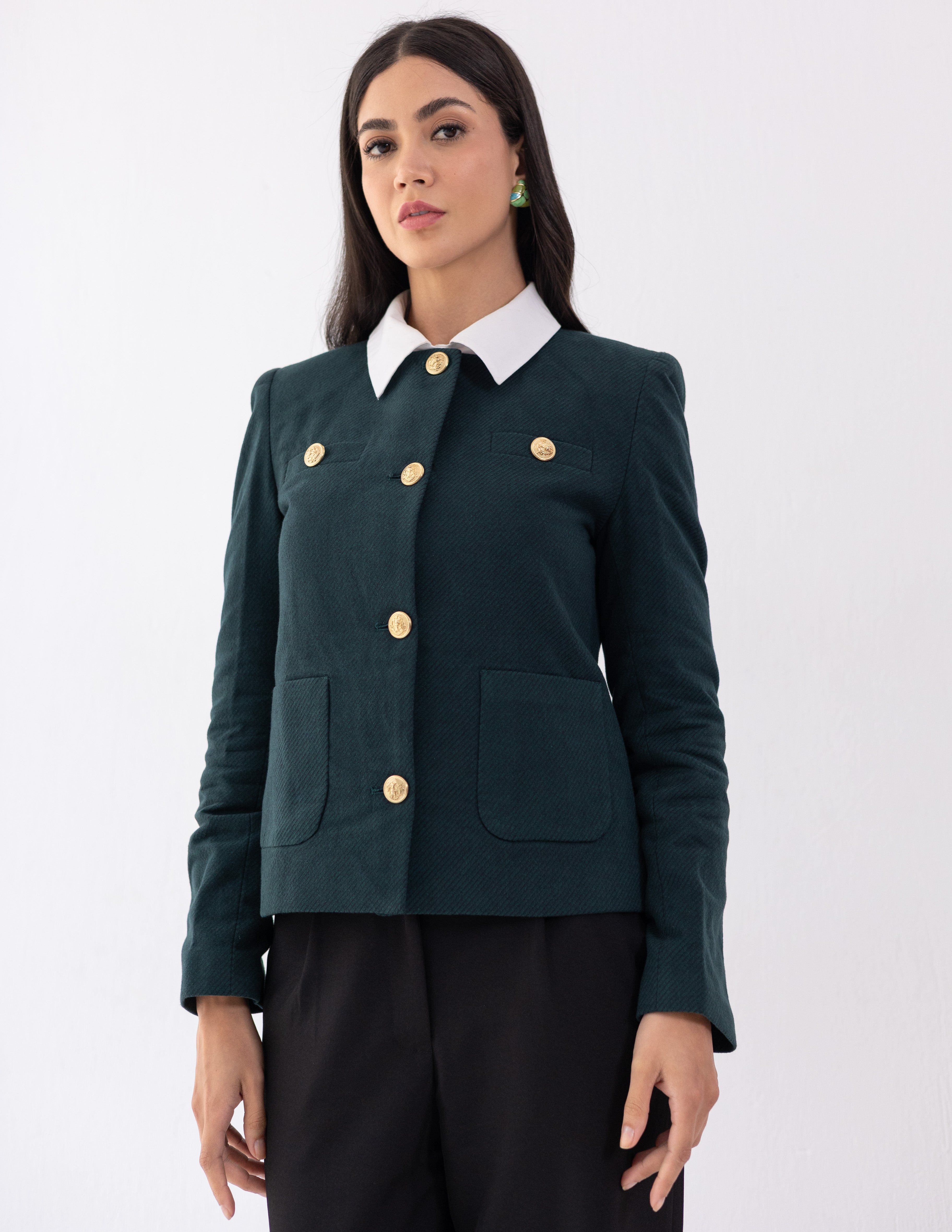 Forest Teal Parisian Blazer