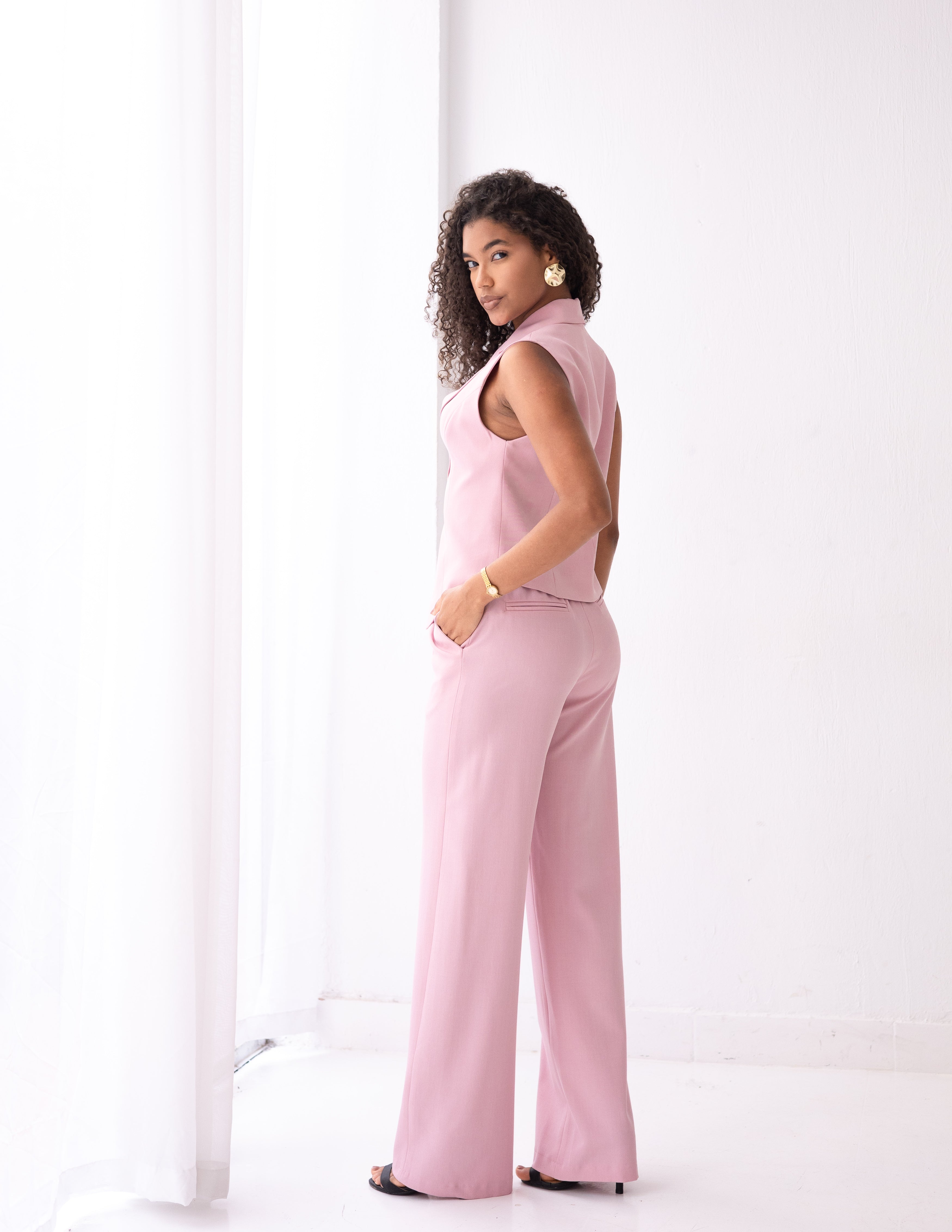 Blush Dream Cropped Vest