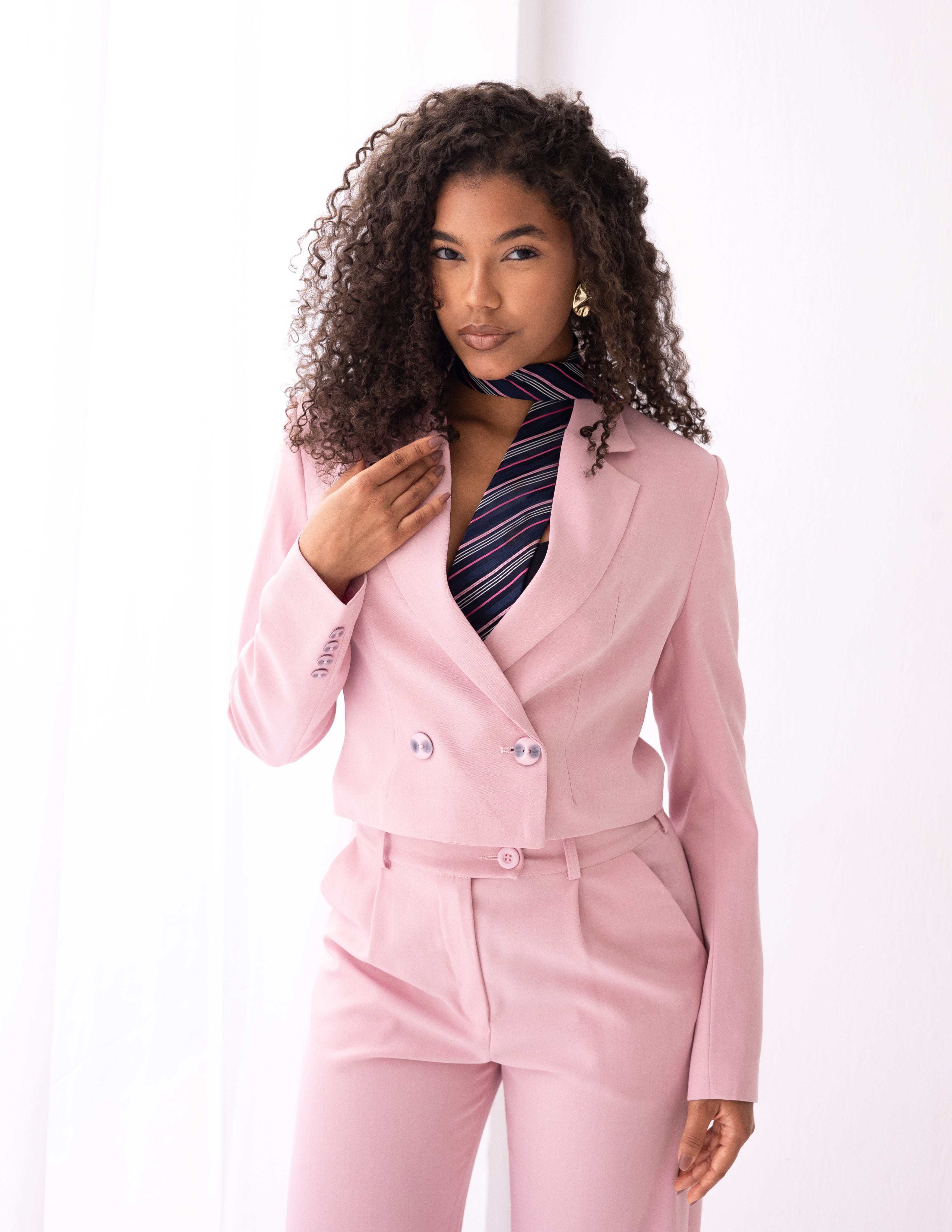 Blush Dream Cropped Blazer