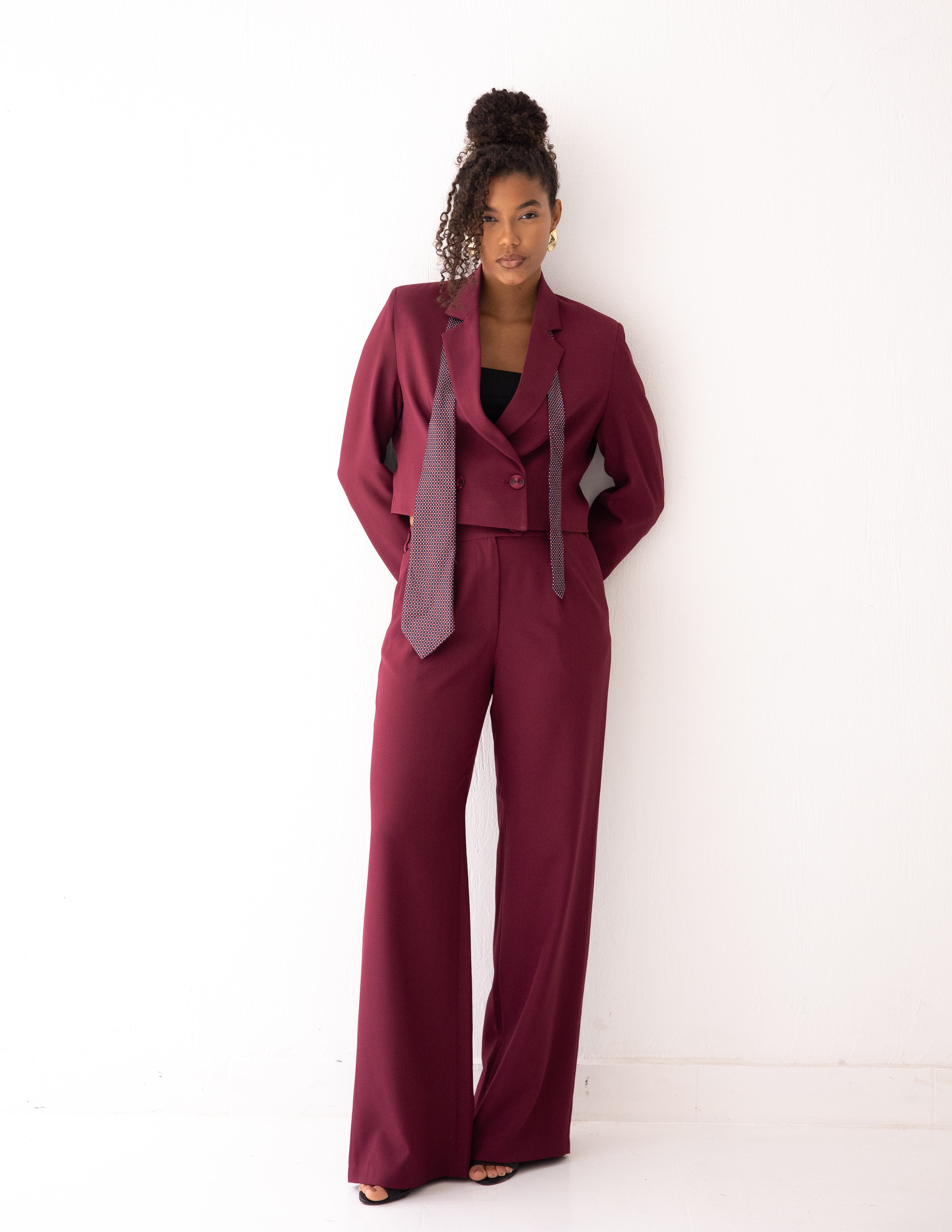 Regal Touch Cropped Blazer