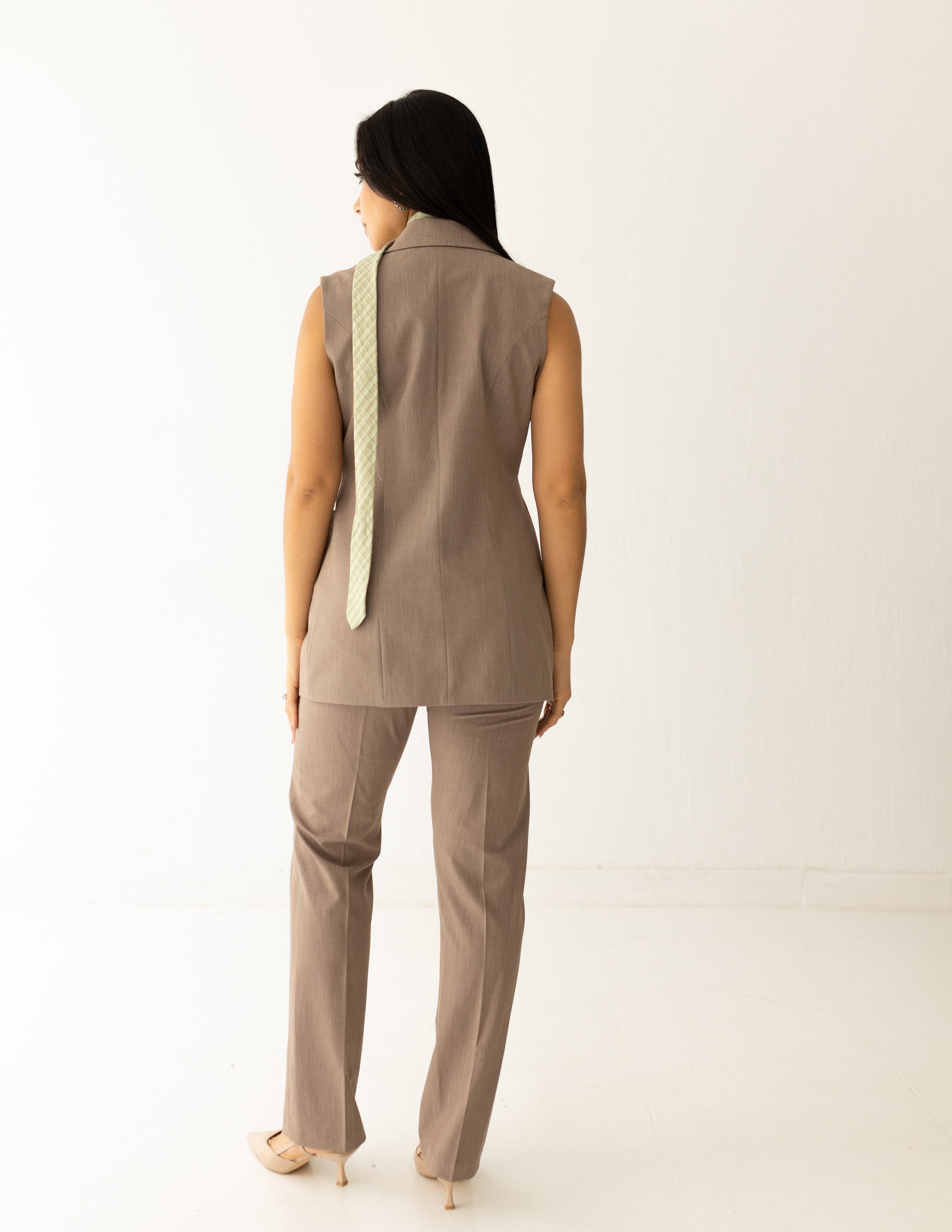 Mocha Light long vest