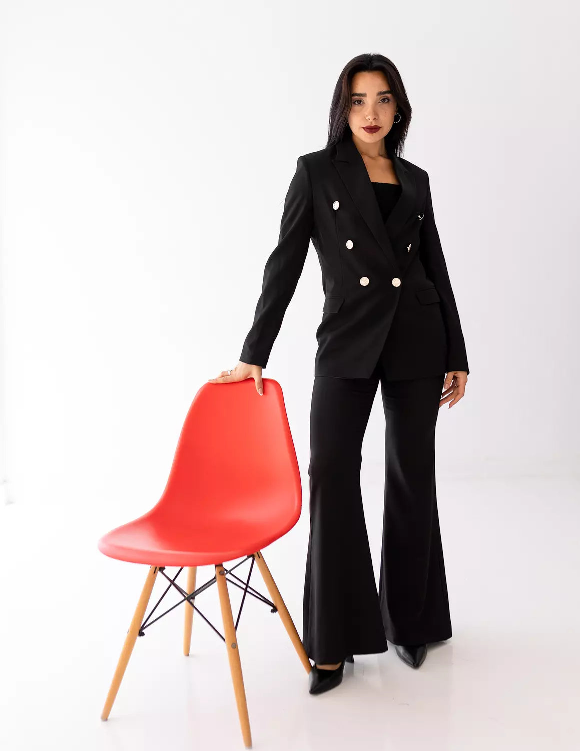 Black Icon Flare Pants