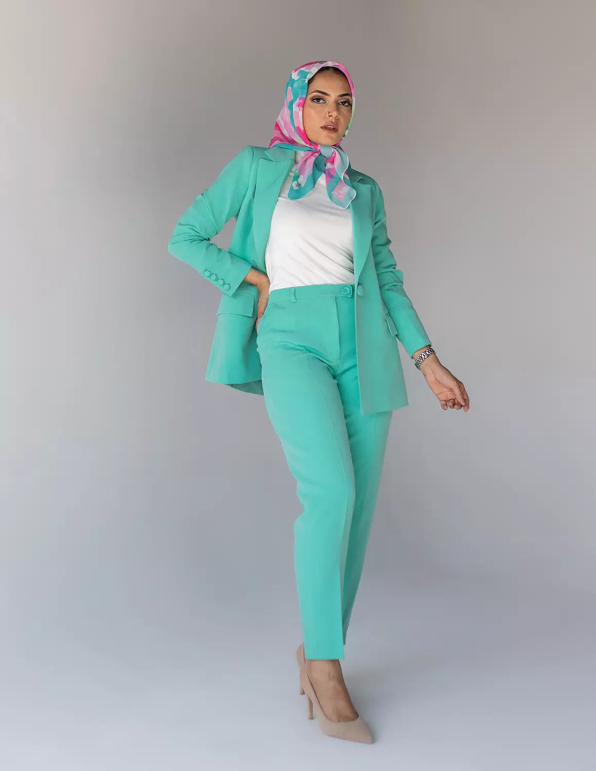 Mint green Slim Pants