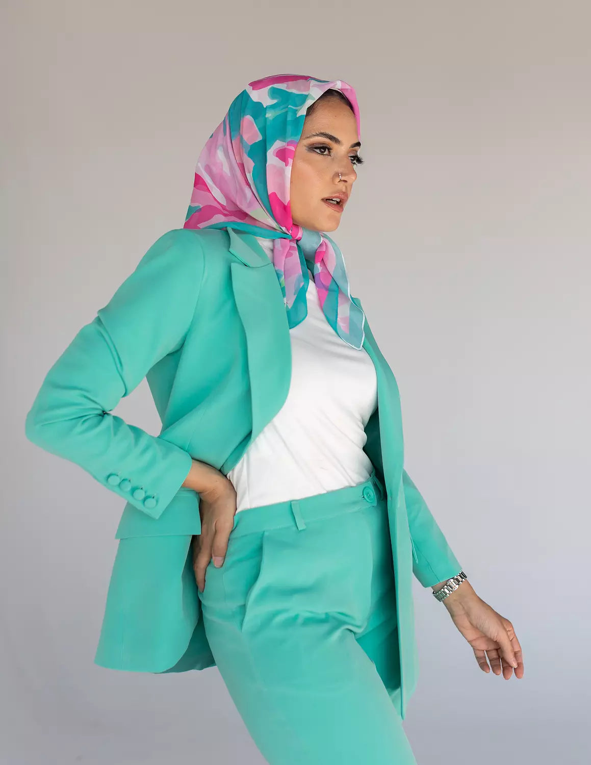 Mint green Slim Pants