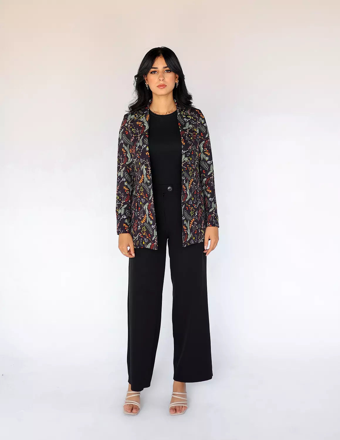 Abstract Printed Blazer