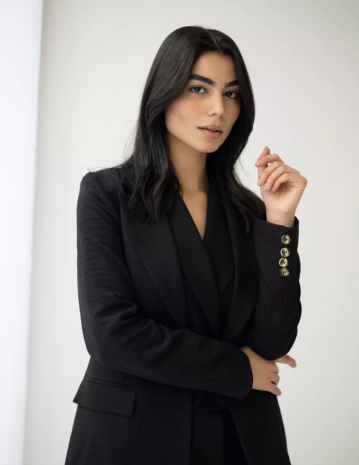 سترة من الكتان منتصف الليل