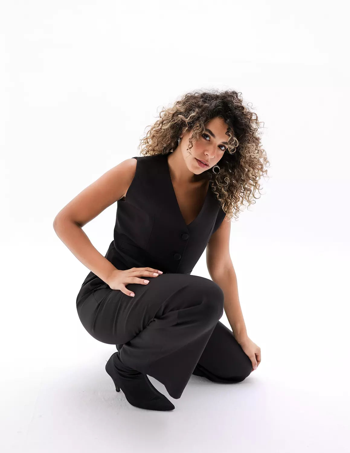 Midnight Cropped Vest