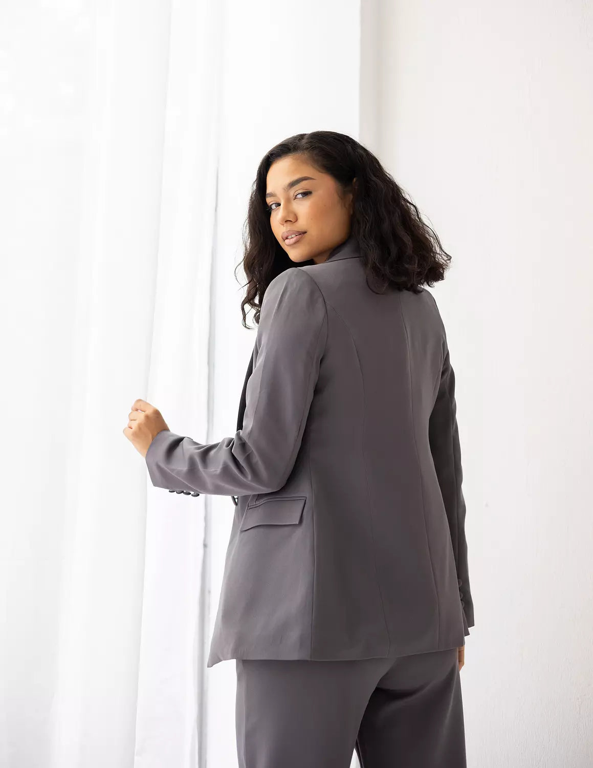 Dark Iron Gray Blazer